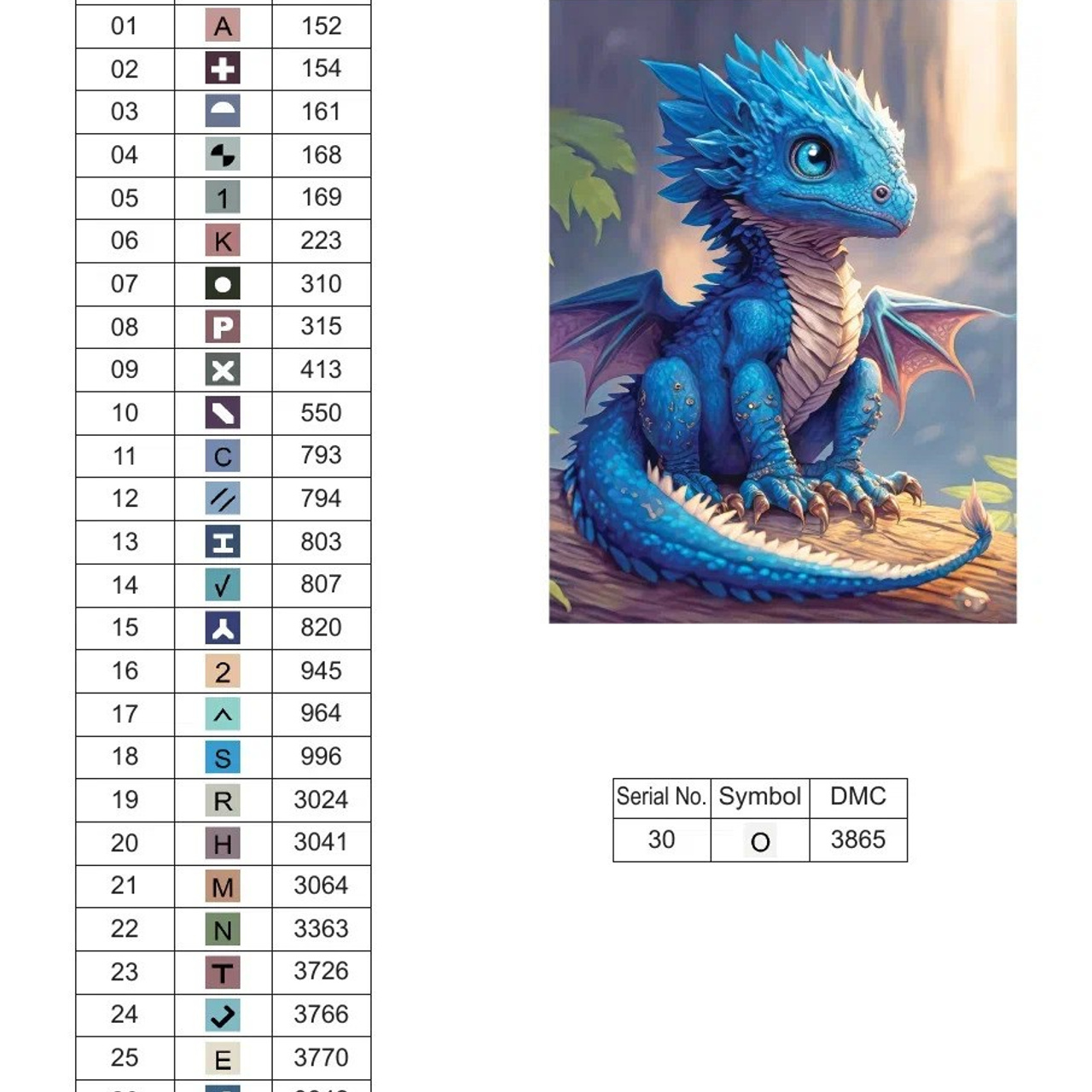 Цветовые карты старые символы. Алмазная мозаика CVL