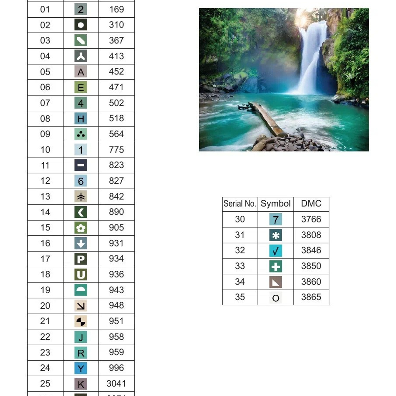 Цветовые карты старые символы. Алмазная мозаика CVL