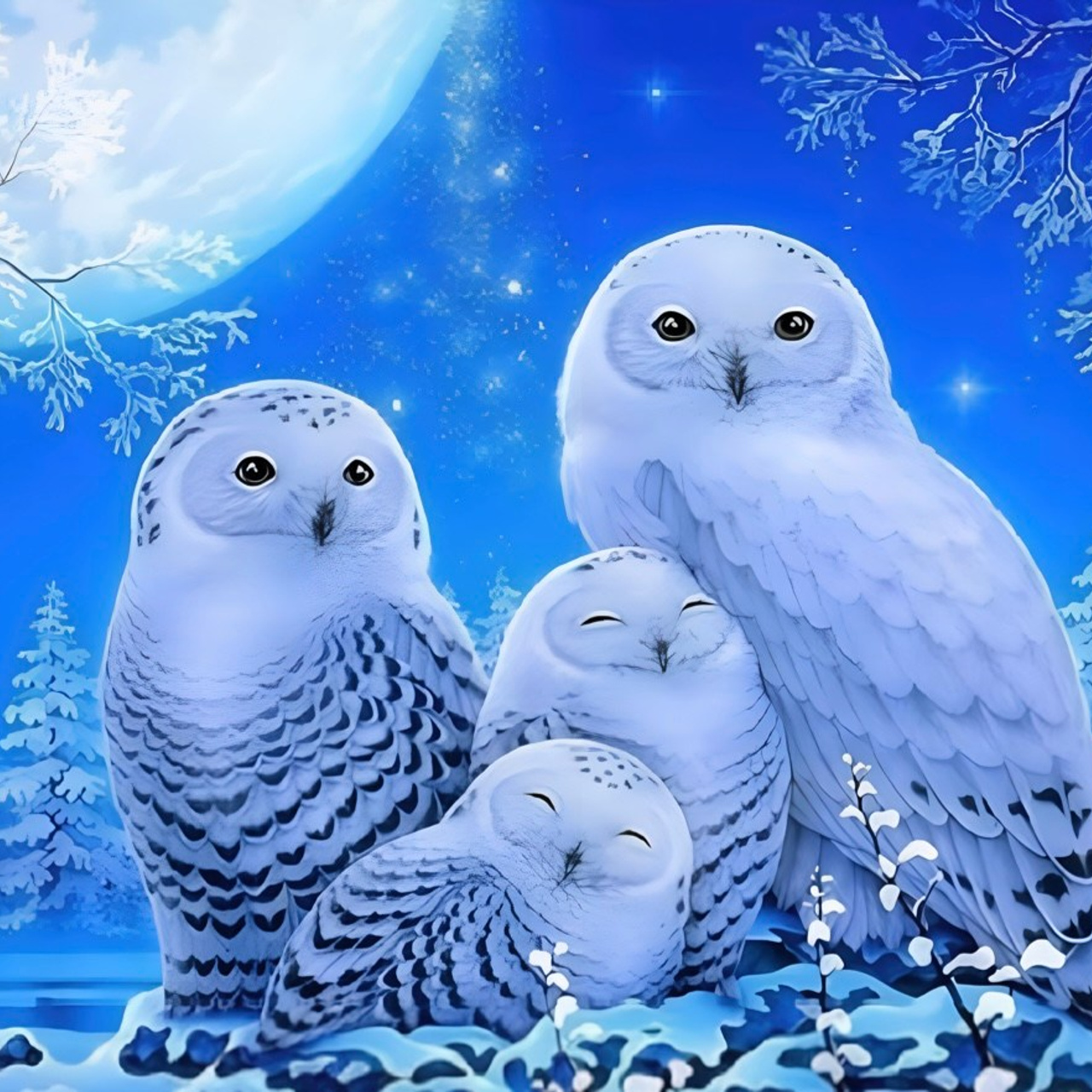 Животные и птицы. Алмазная мозаика CVL