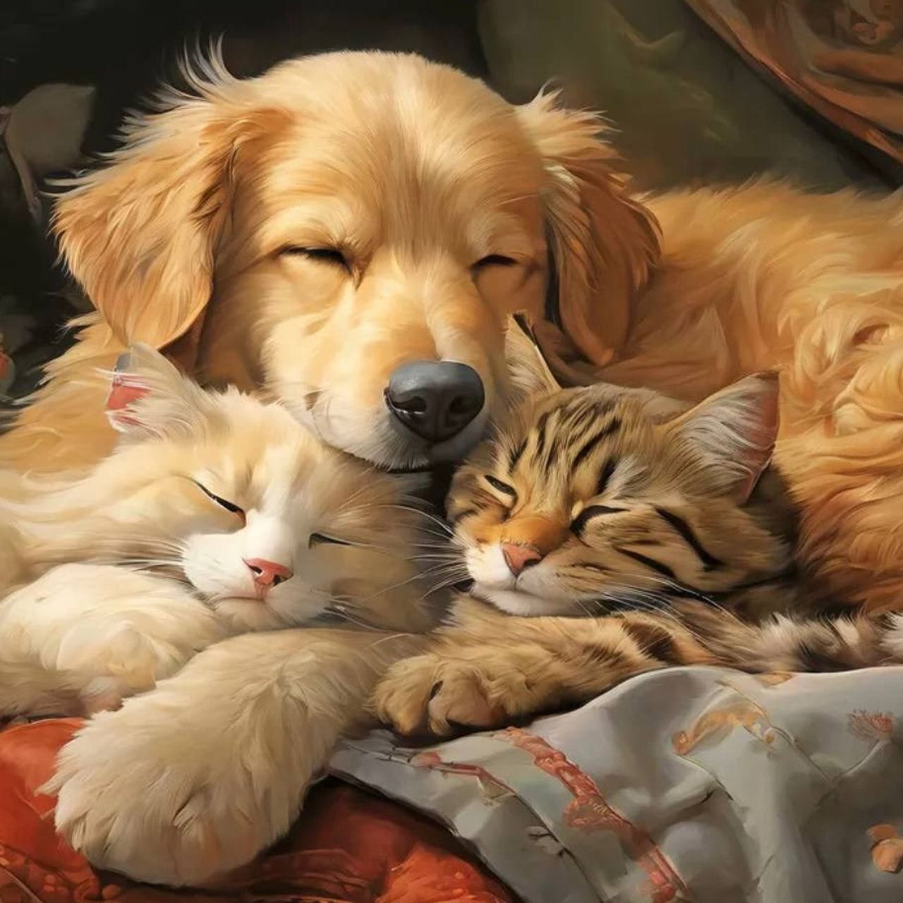 Животные и птицы. Алмазная мозаика CVL