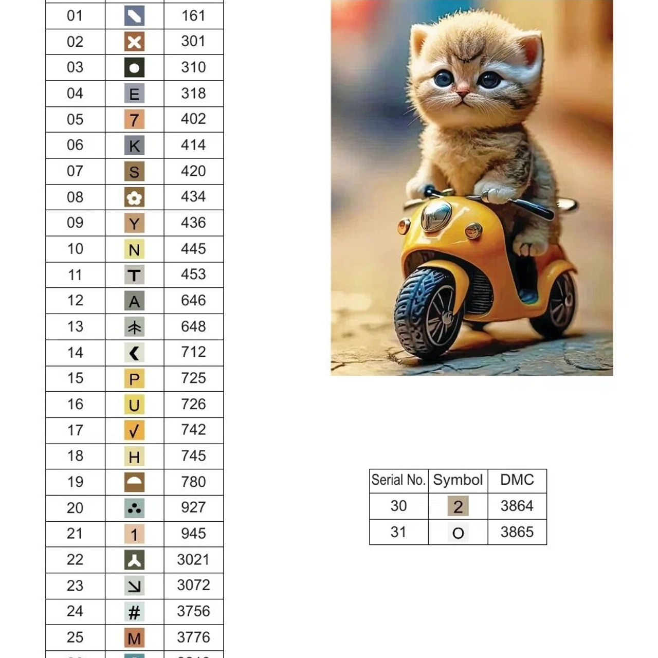 Цветовые карты старые символы. Алмазная мозаика CVL