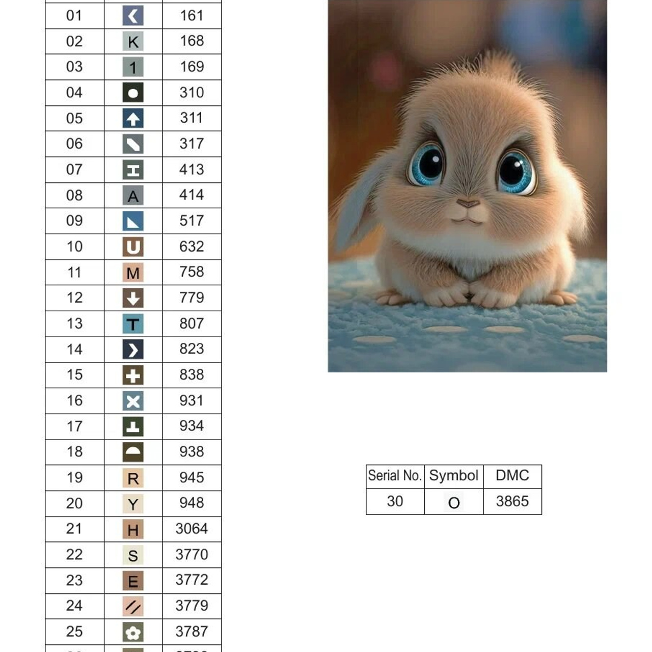 Цветовые карты старые символы. Алмазная мозаика CVL