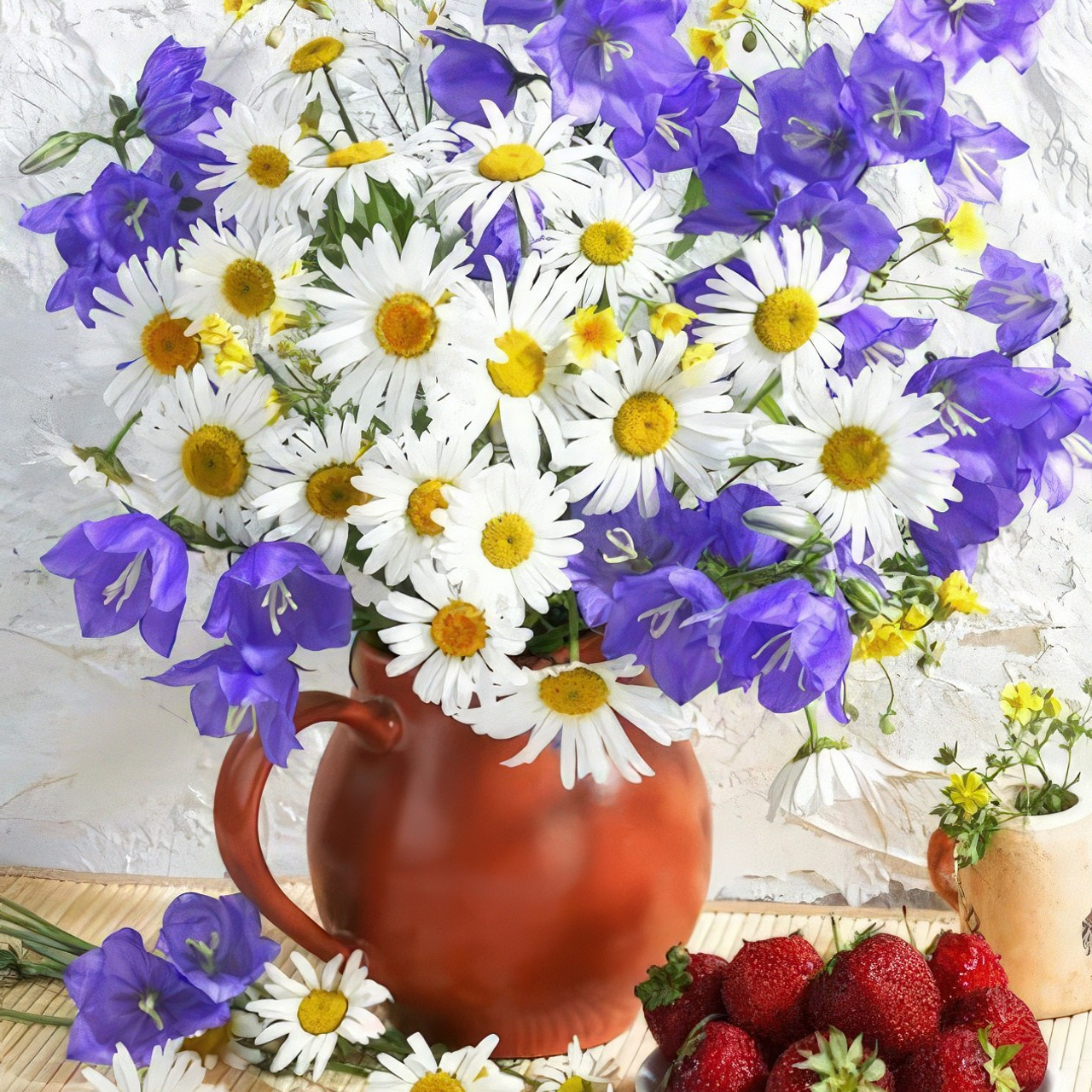 Цветы. Алмазная мозаика CVL