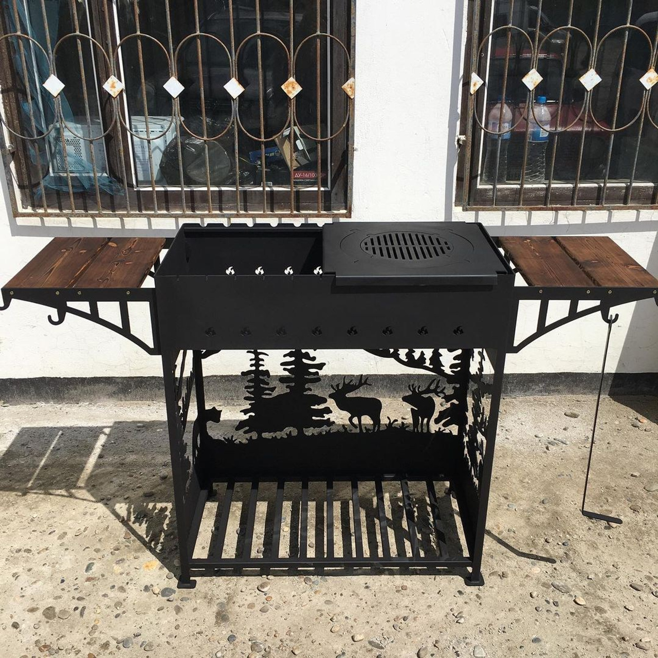 Мангалы с резным рисунком