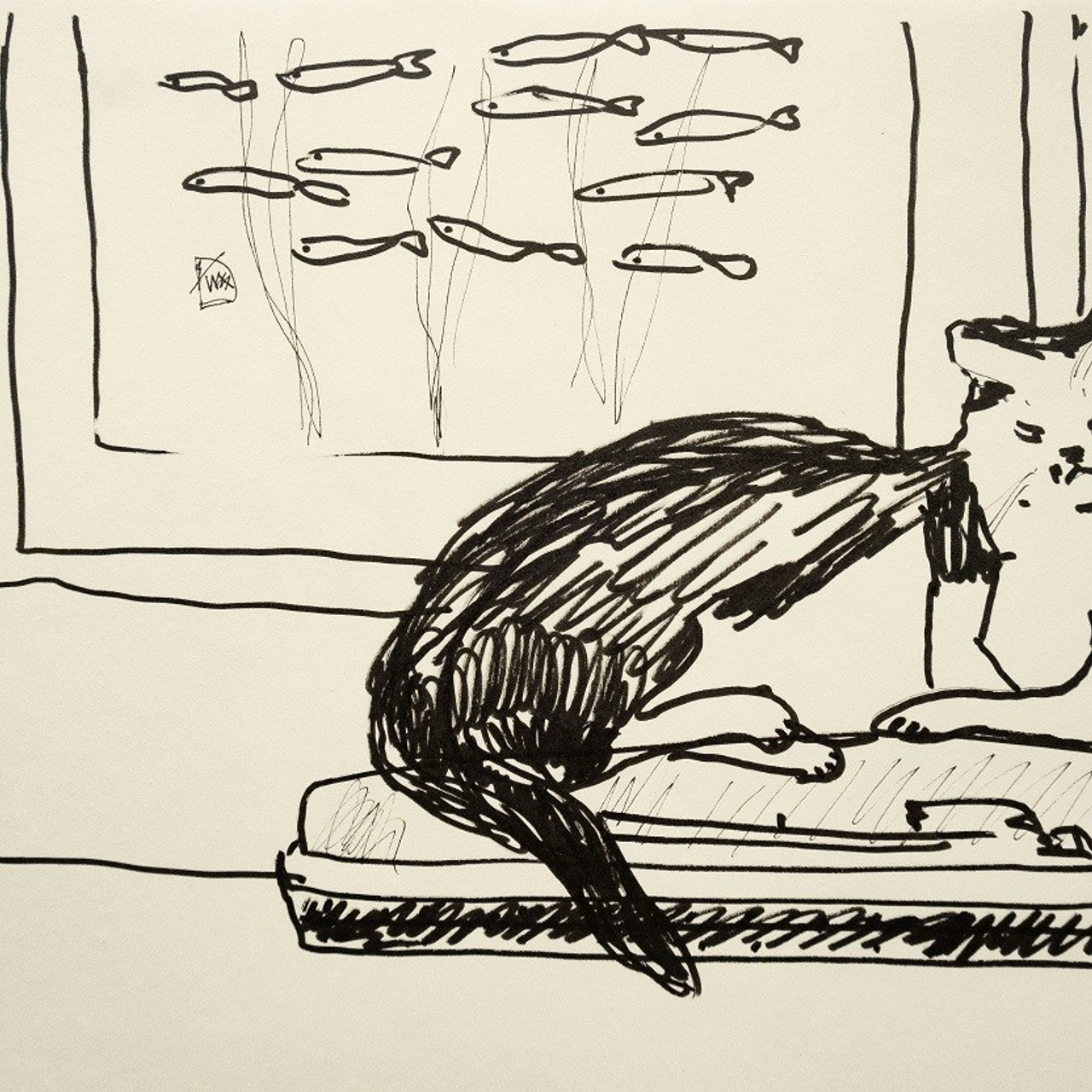 2. Бумага, маркер, гелевая ручка, 29,7х21, 2024.