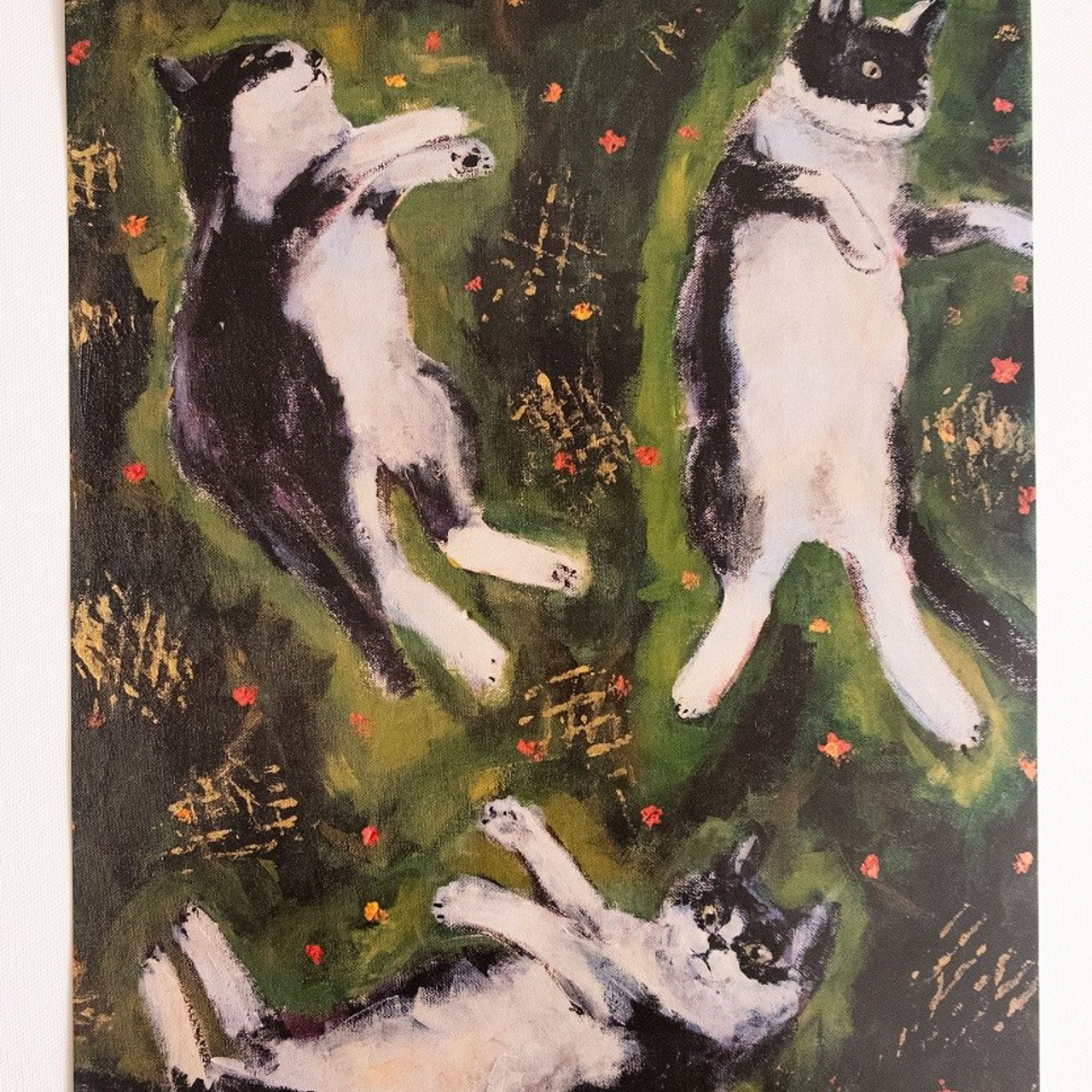 Постер картины "Танцы на траве". Бумага, глянцевая печать, с подписью автора. Размер  А3. (нет в наличии)