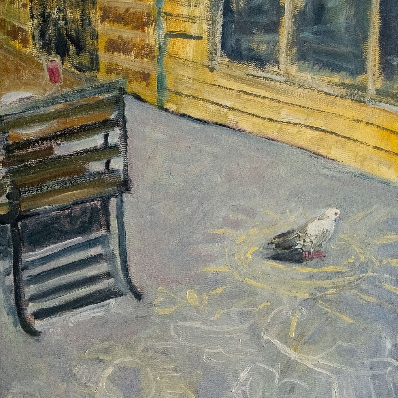 Белым мелом...Холст, масло, 40х30, 2025.