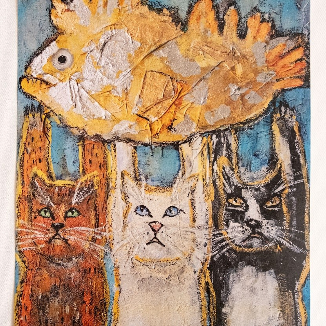 Постер картины "Рыба моей мечты". Бумага, глянцевая печать, с подписью автора. Размер  А3. (в наличии)