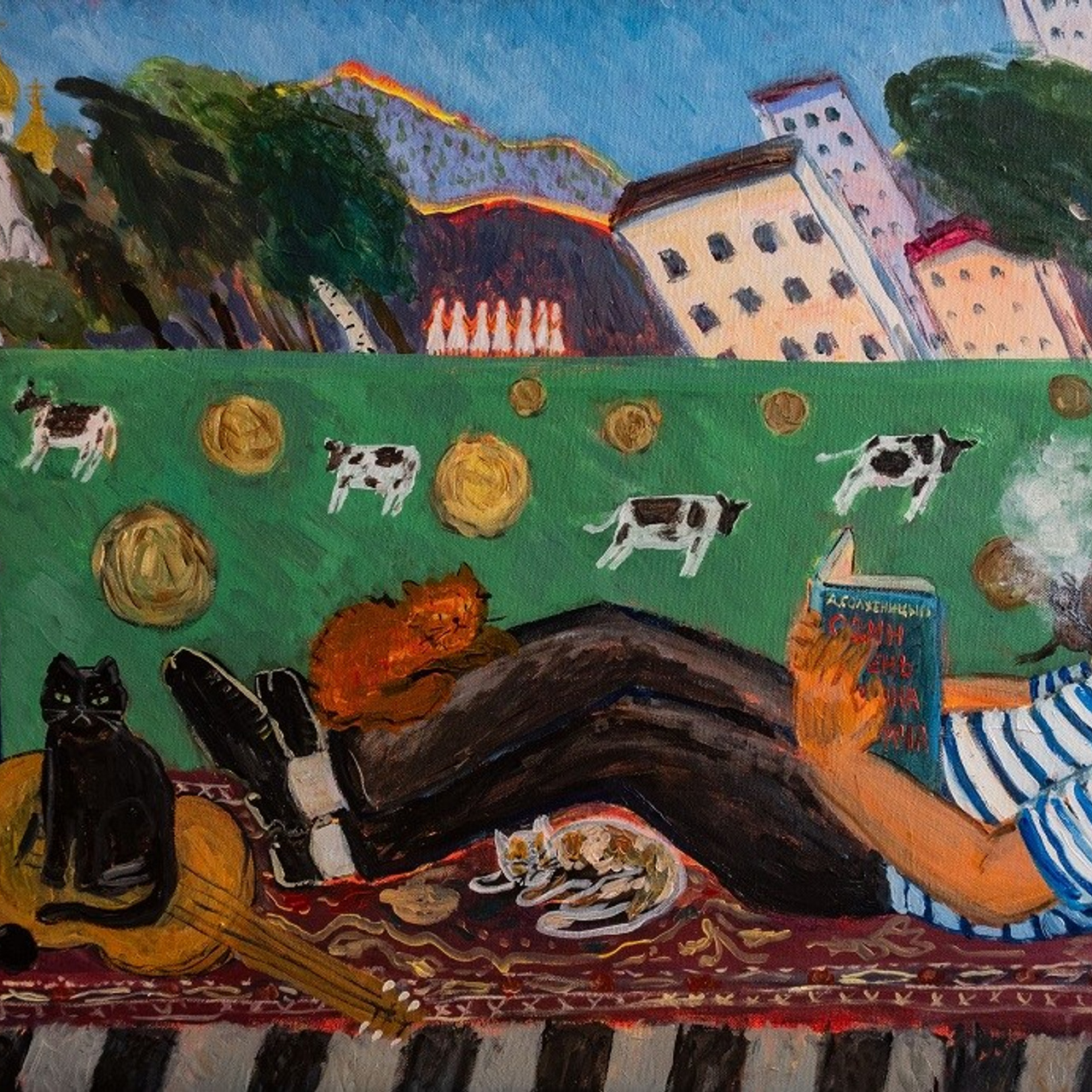 Едем в Магадан! Холст, акрил, 60х70, 2024. Цена по запросу.