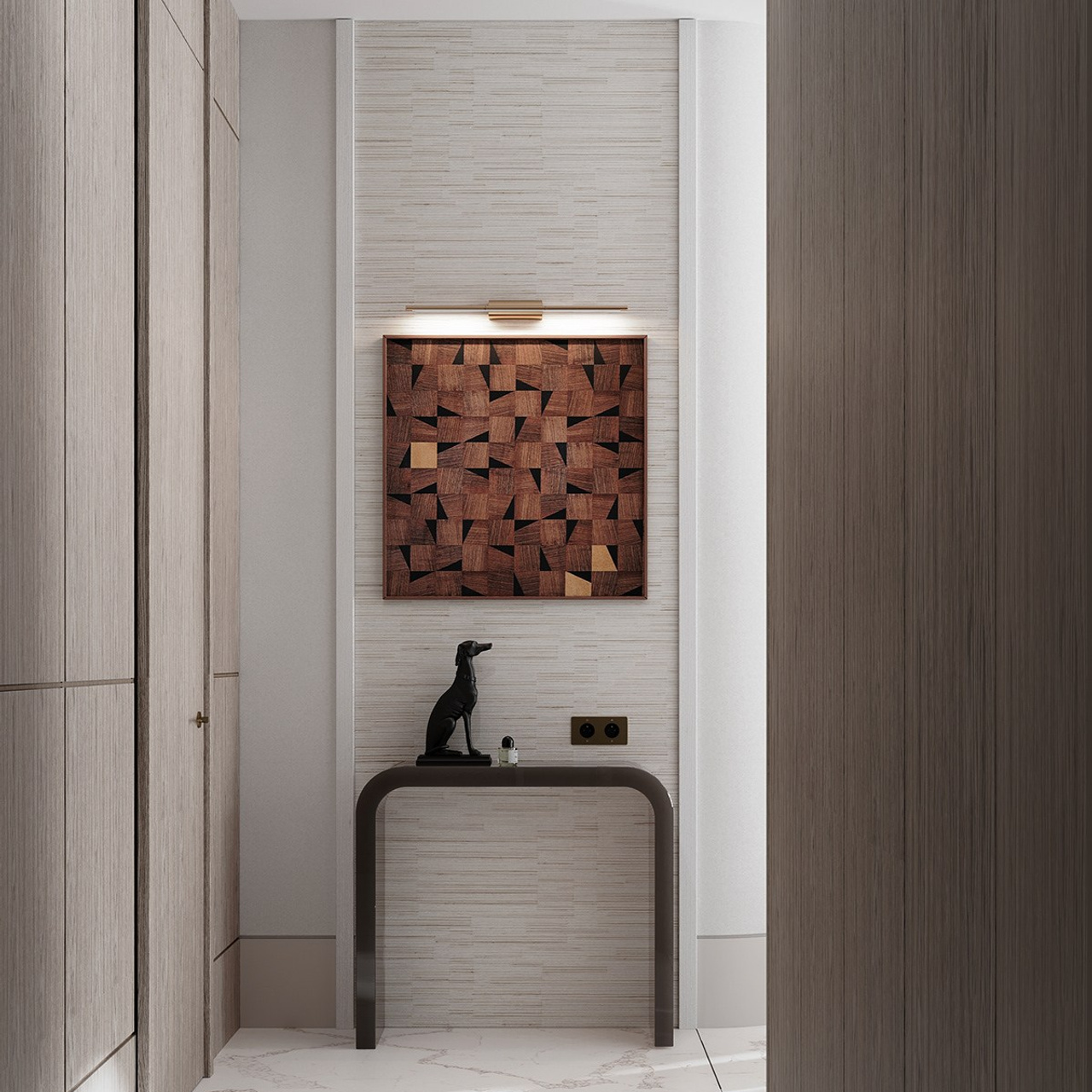 Сдержанная классика с цветочными мотивами в интерьерах частного дома 80 m²