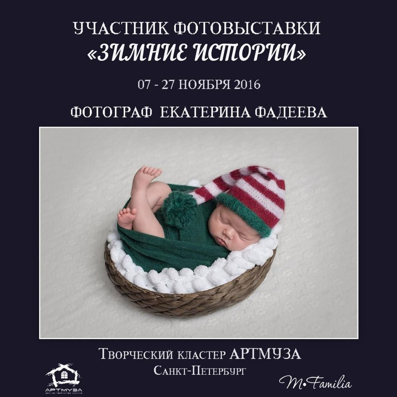 Фотовыставка «Зимние истории», АртМуза, 2016. Организация фотовыставок в Петербурге и Москве, MFamilia (МФамилия)