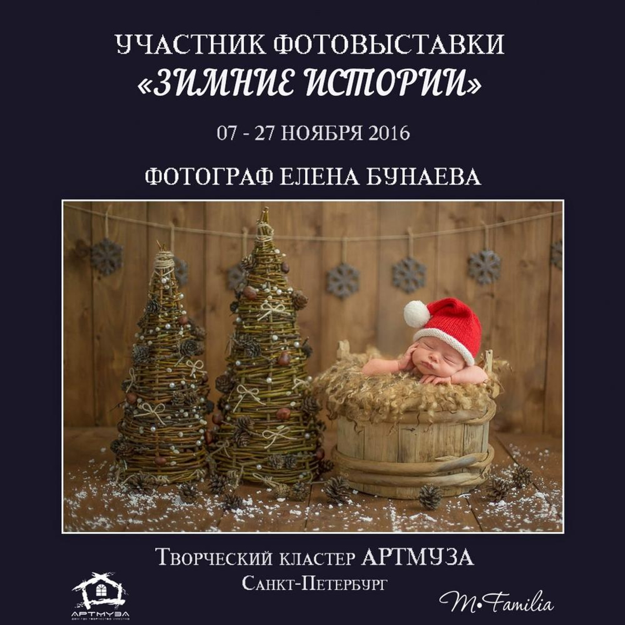 Фотовыставка «Зимние истории», АртМуза, 2016. Организация фотовыставок в Петербурге и Москве, MFamilia (МФамилия)