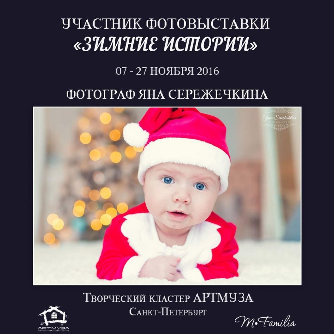 Фотовыставка «Зимние истории», АртМуза, 2016. Организация фотовыставок в Петербурге и Москве, MFamilia (МФамилия)