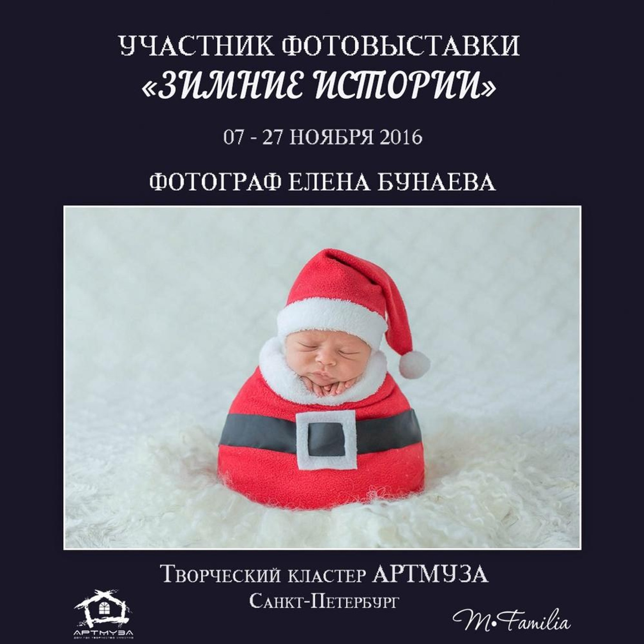 Фотовыставка «Зимние истории», АртМуза, 2016. Организация фотовыставок в Петербурге и Москве, MFamilia (МФамилия)