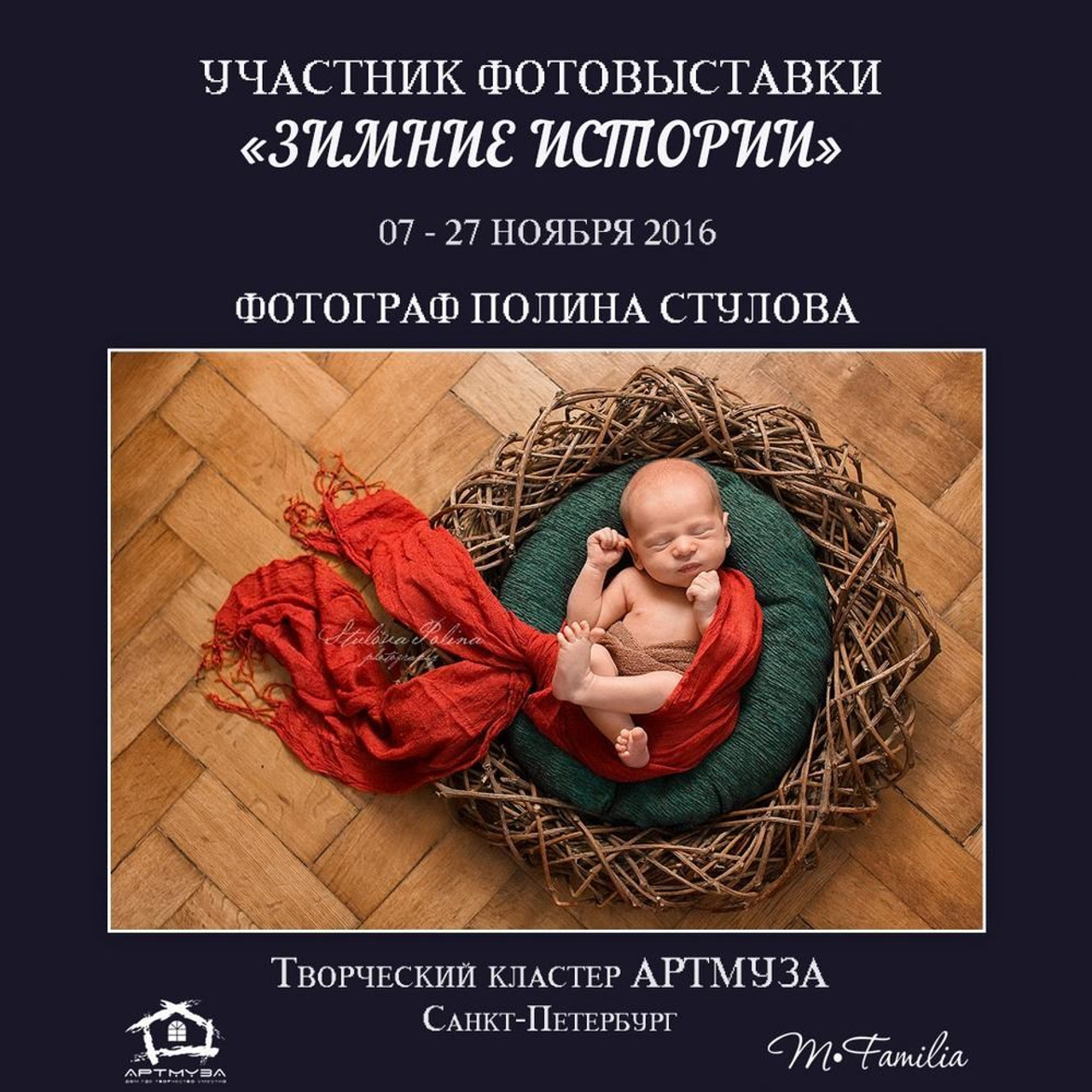 Фотовыставка «Зимние истории», АртМуза, 2016. Организация фотовыставок в Петербурге и Москве, MFamilia (МФамилия)