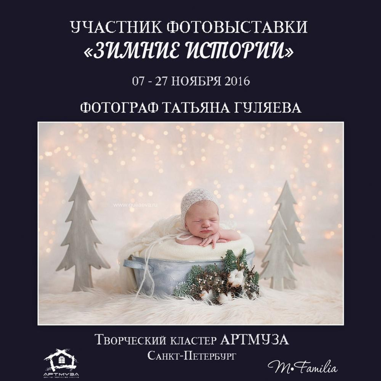Фотовыставка «Зимние истории», АртМуза, 2016. Организация фотовыставок в Петербурге и Москве, MFamilia (МФамилия)