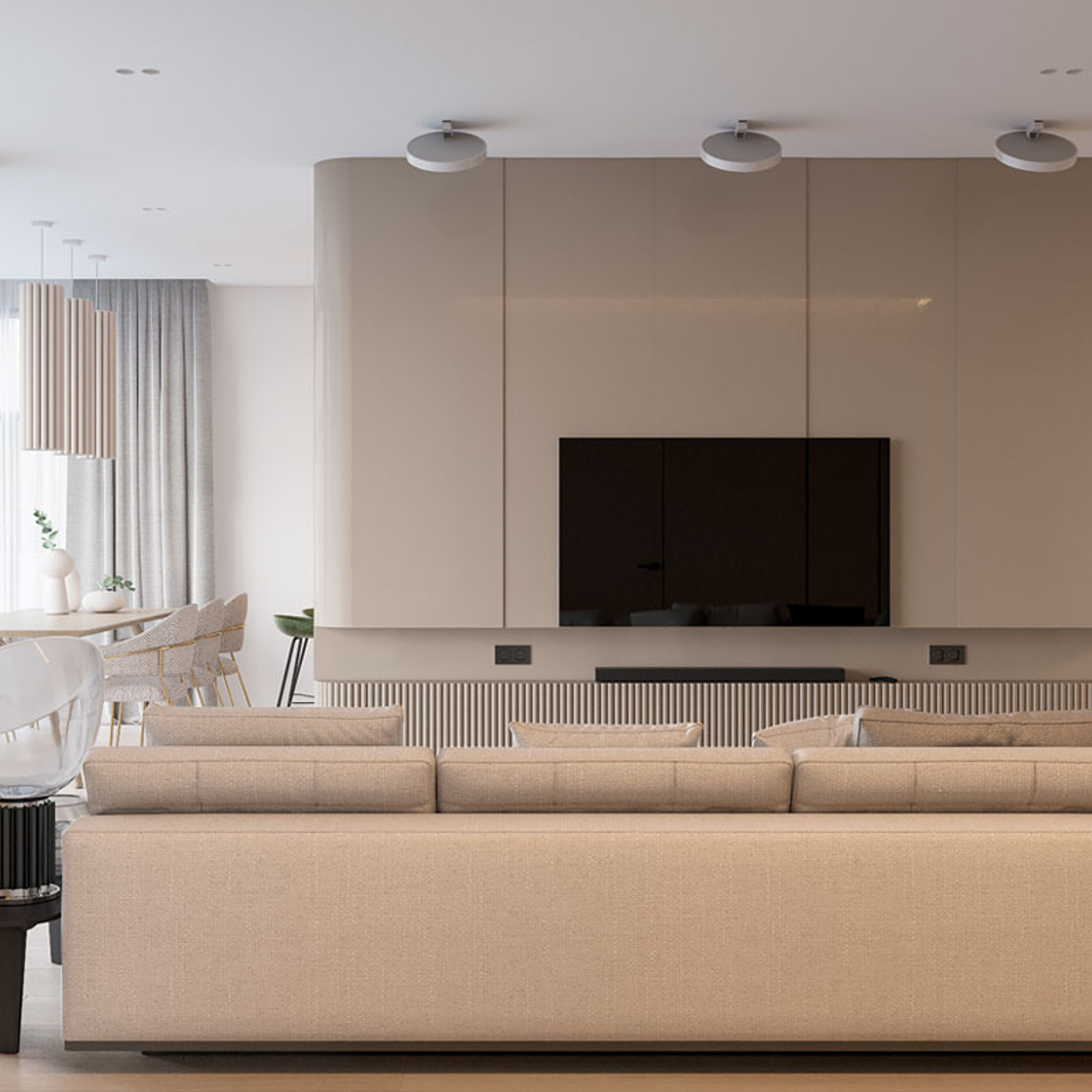 Квартира на Ломоносовском проспекте, 117 м². Дизайн интерьера домов и квартир в Москве