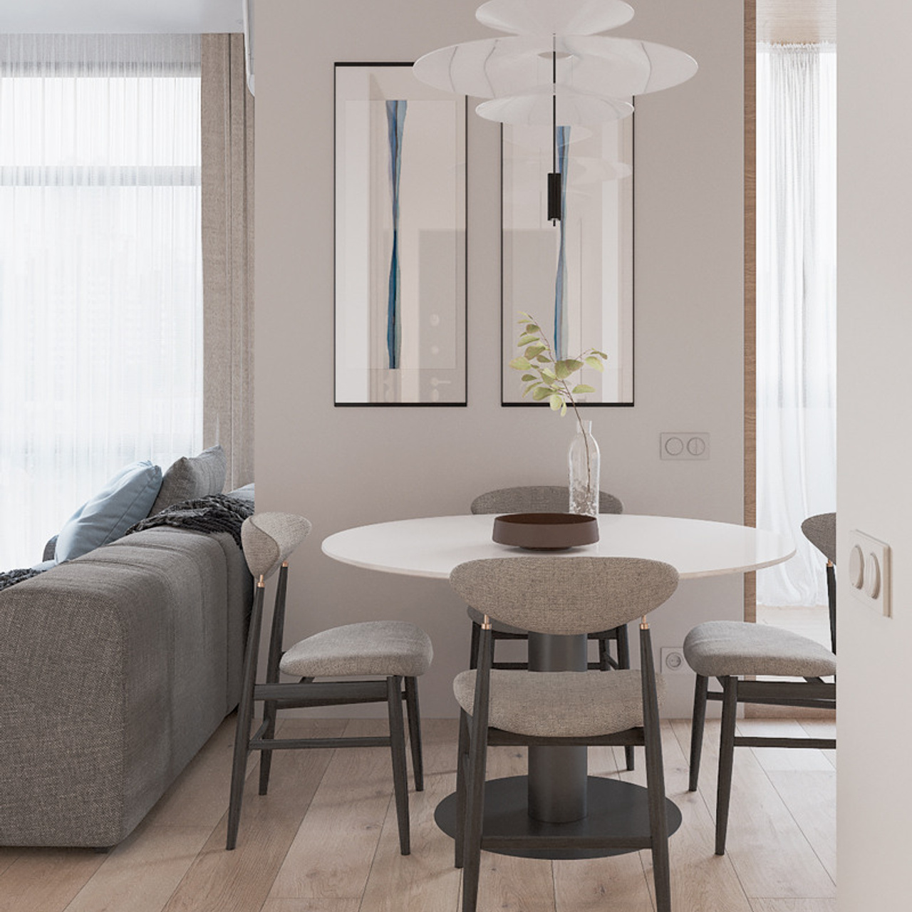 Квартира-студия на Ленинском проспекте, 45 м². Дизайн интерьера домов и квартир в Москве