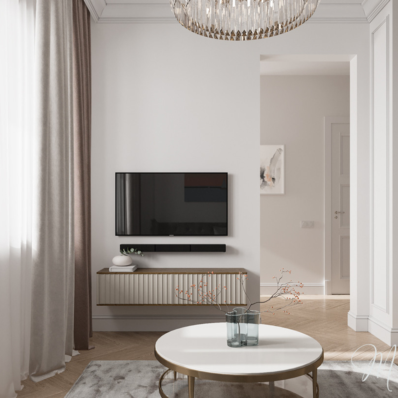 Квартира в Новой Москве, 48 м². Дизайн интерьера домов и квартир в Москве