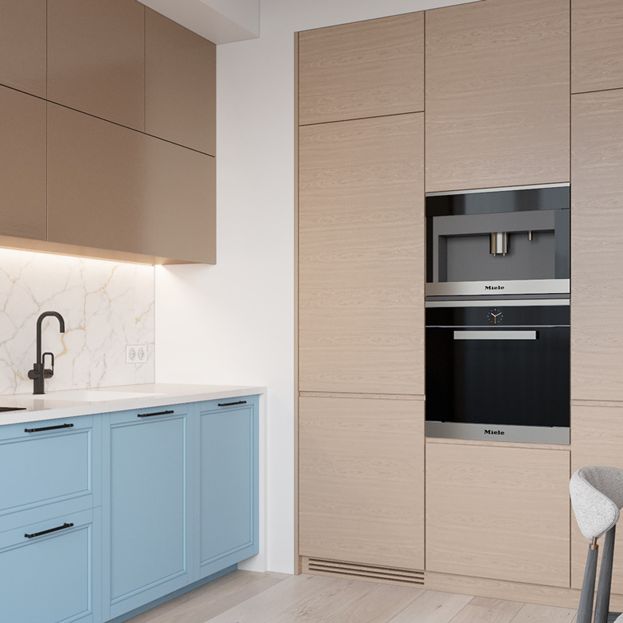 Квартира-студия на Ленинском проспекте, 45 м². Дизайн интерьера домов и квартир в Москве