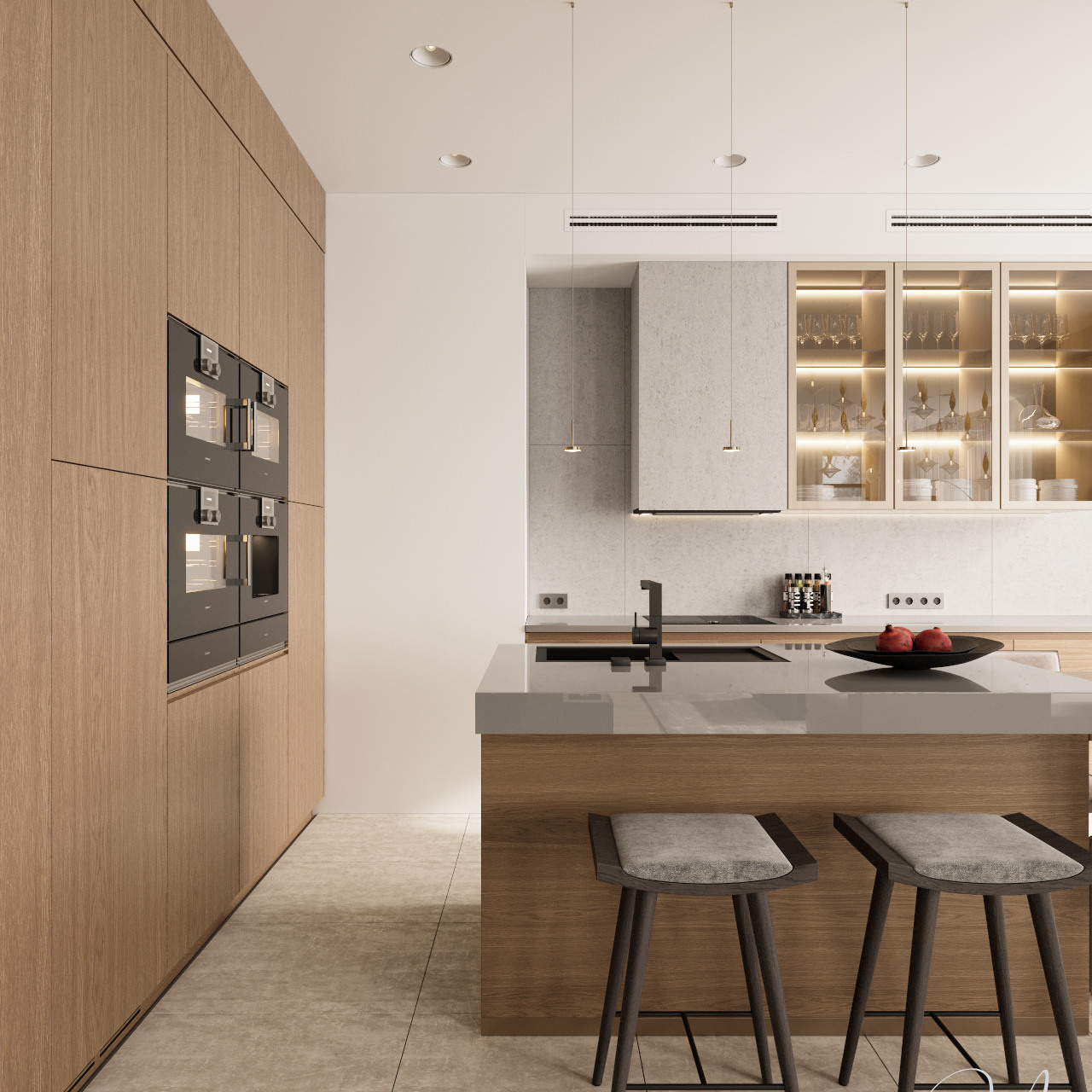 Загородный дом в Подмосковье, 380 м². Дизайн интерьера домов и квартир в Москве