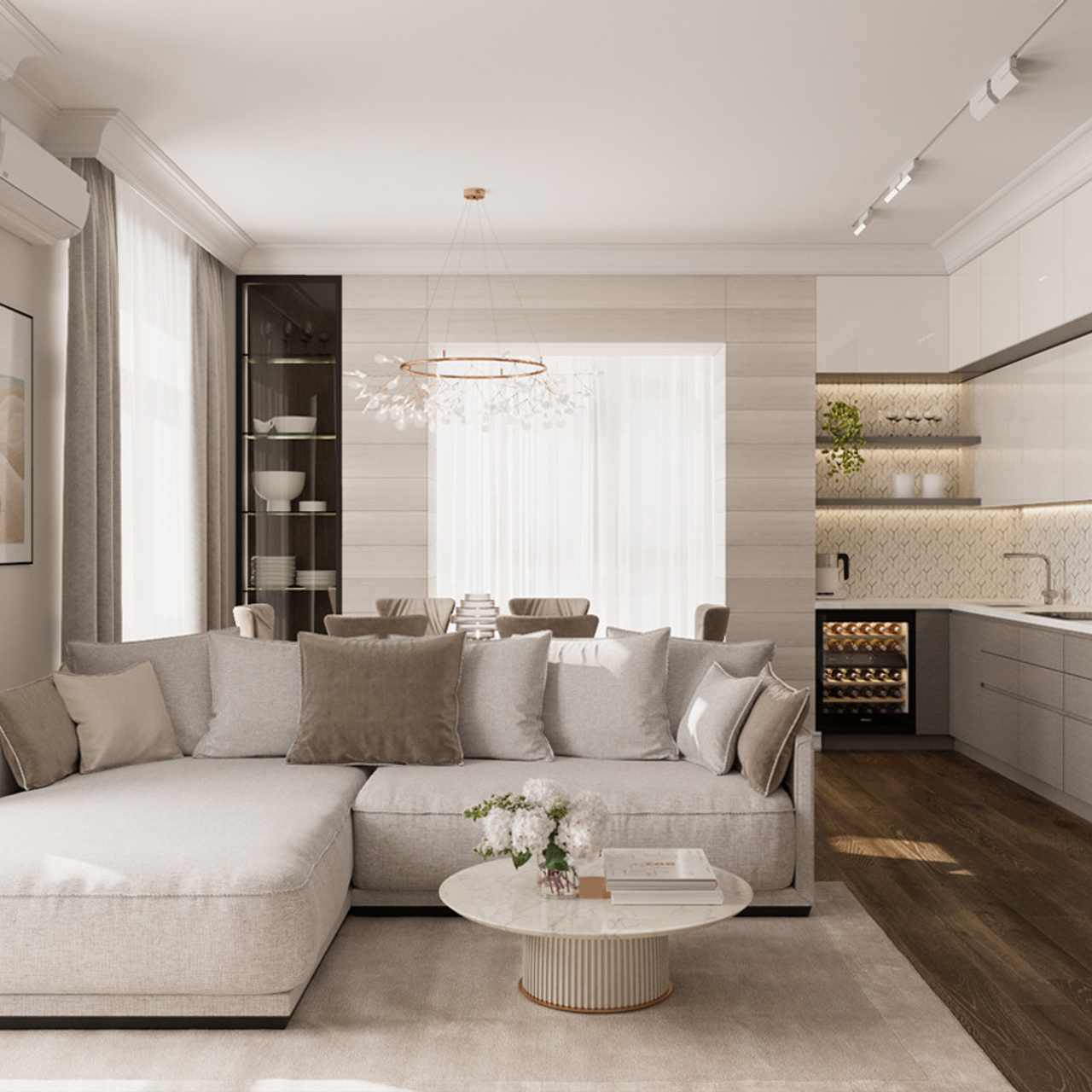 Квартира на Павелецкой, 92 м². Дизайн интерьера домов и квартир в Москве