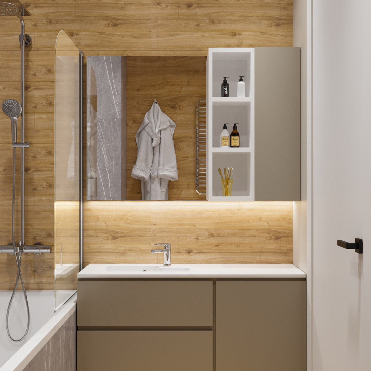 Квартира в г. Одинцово, Московская обл., 78 м². Дизайн интерьера домов и квартир в Москве