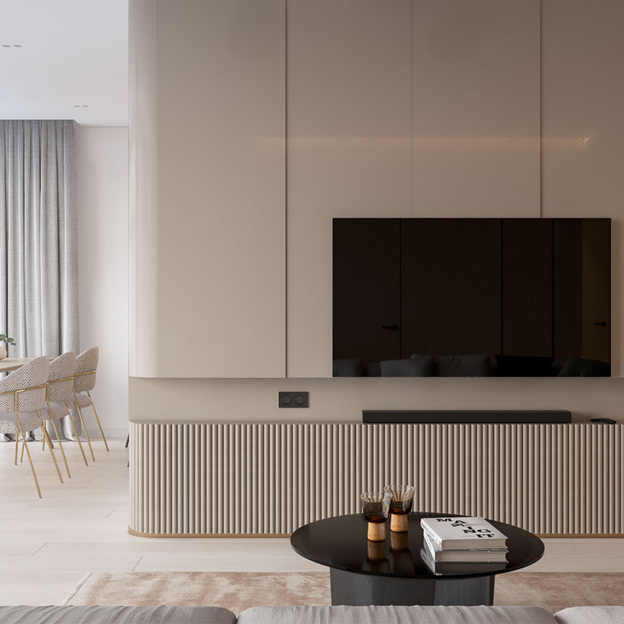 Квартира на Ломоносовском проспекте, 117 м². Дизайн интерьера домов и квартир в Москве