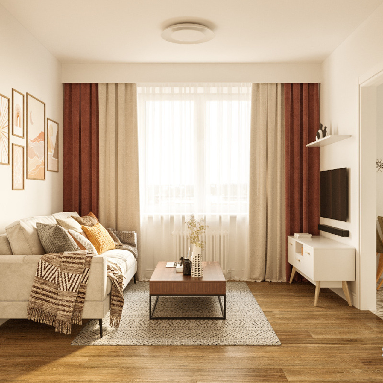 Квартира в Новой Москве, 52 м². Дизайн интерьера домов и квартир в Москве