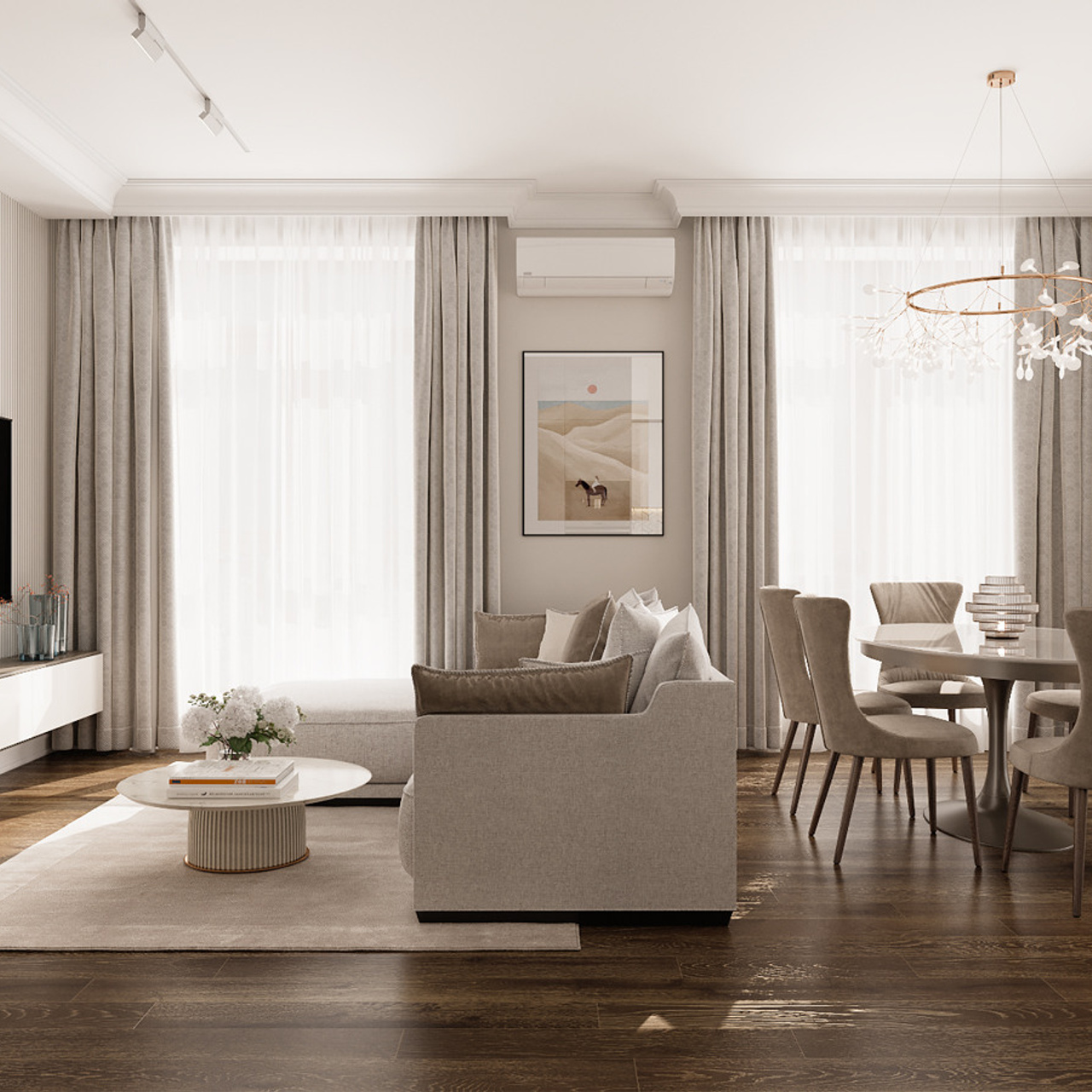 Квартира на Павелецкой, 92 м². Дизайн интерьера домов и квартир в Москве