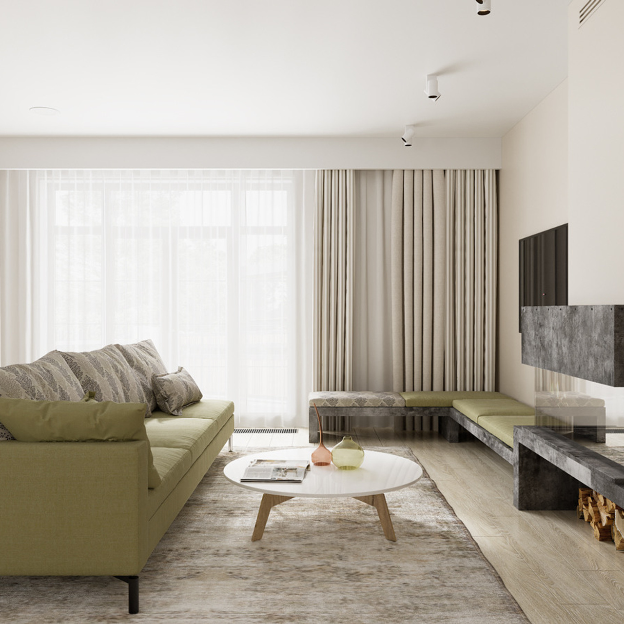 Дуплекс на Ленинградском шоссе, 154². Дизайн интерьера домов и квартир в Москве