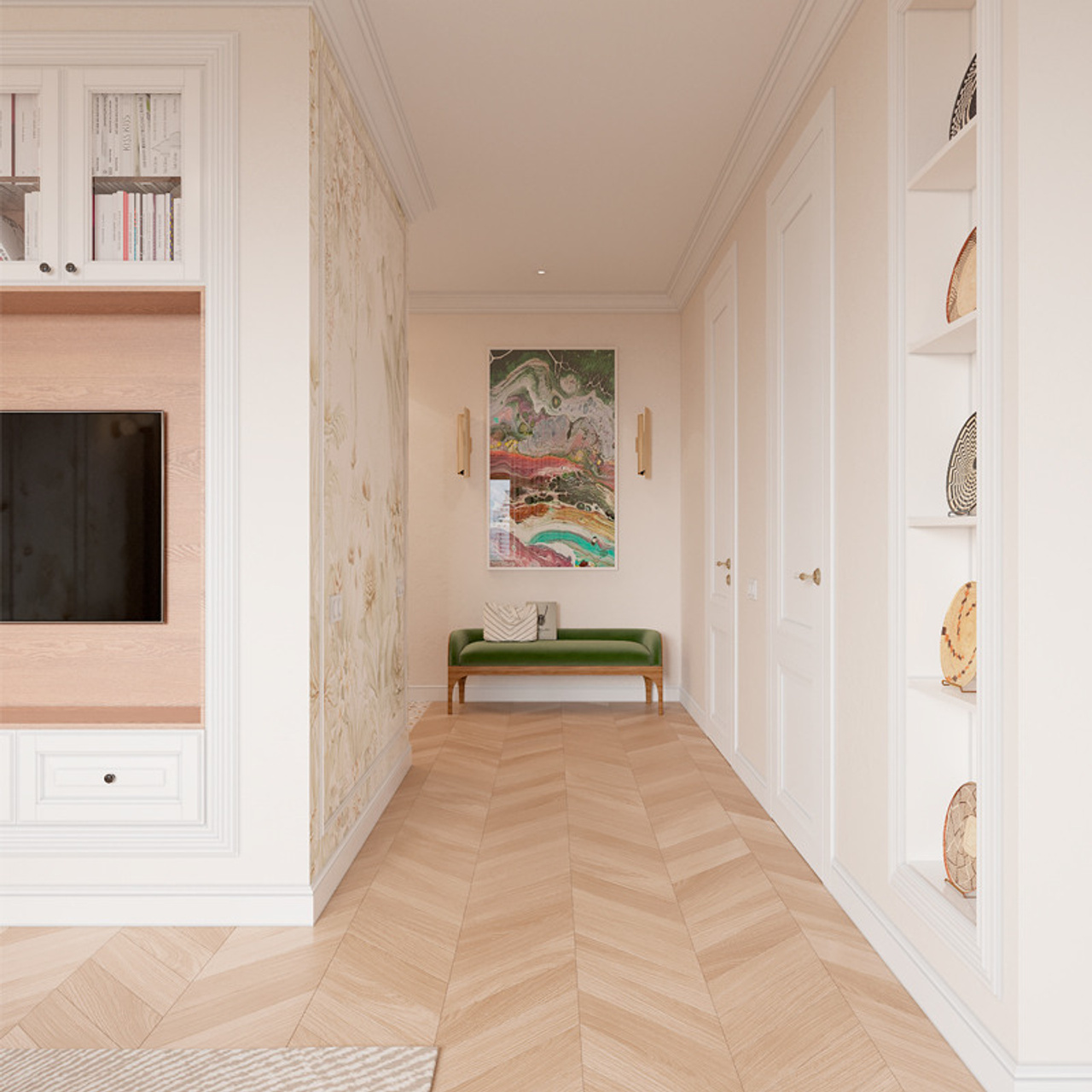 Квартира на Курьяновской набережной, 64 м². Дизайн интерьера домов и квартир в Москве