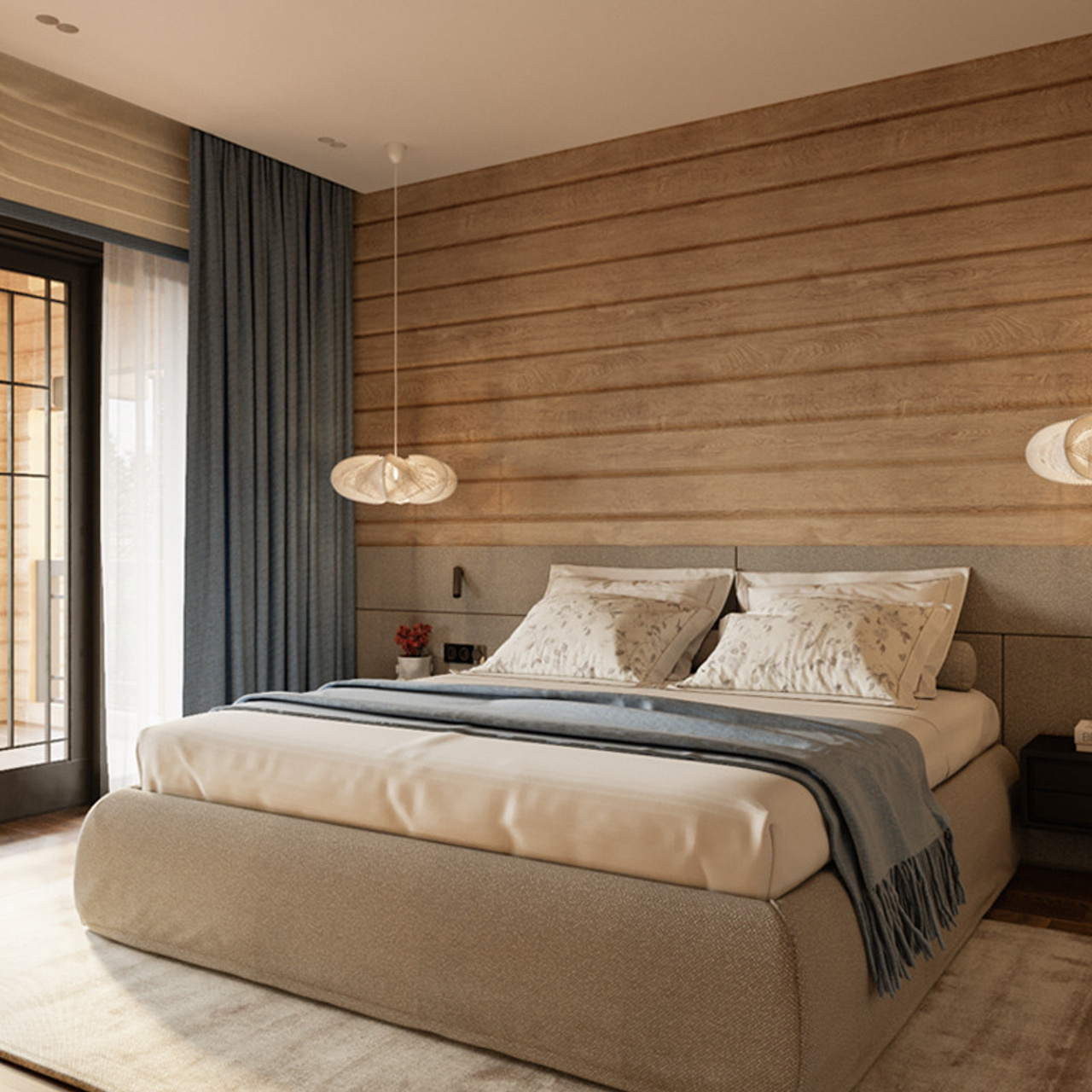 Коттедж из клееного бруса, 350 м². Дизайн интерьера домов и квартир в Москве