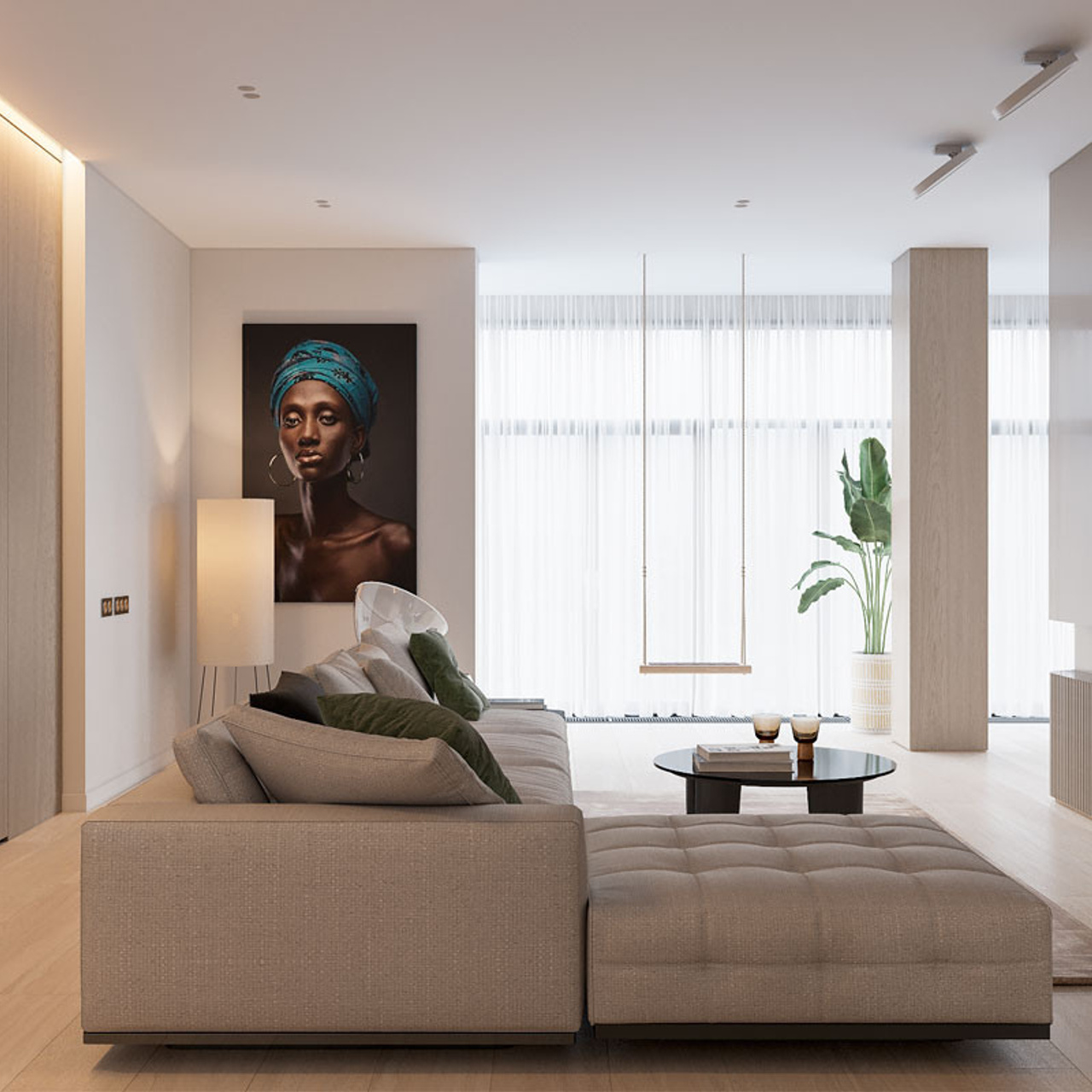 Квартира на Ломоносовском проспекте, 117 м². Дизайн интерьера домов и квартир в Москве