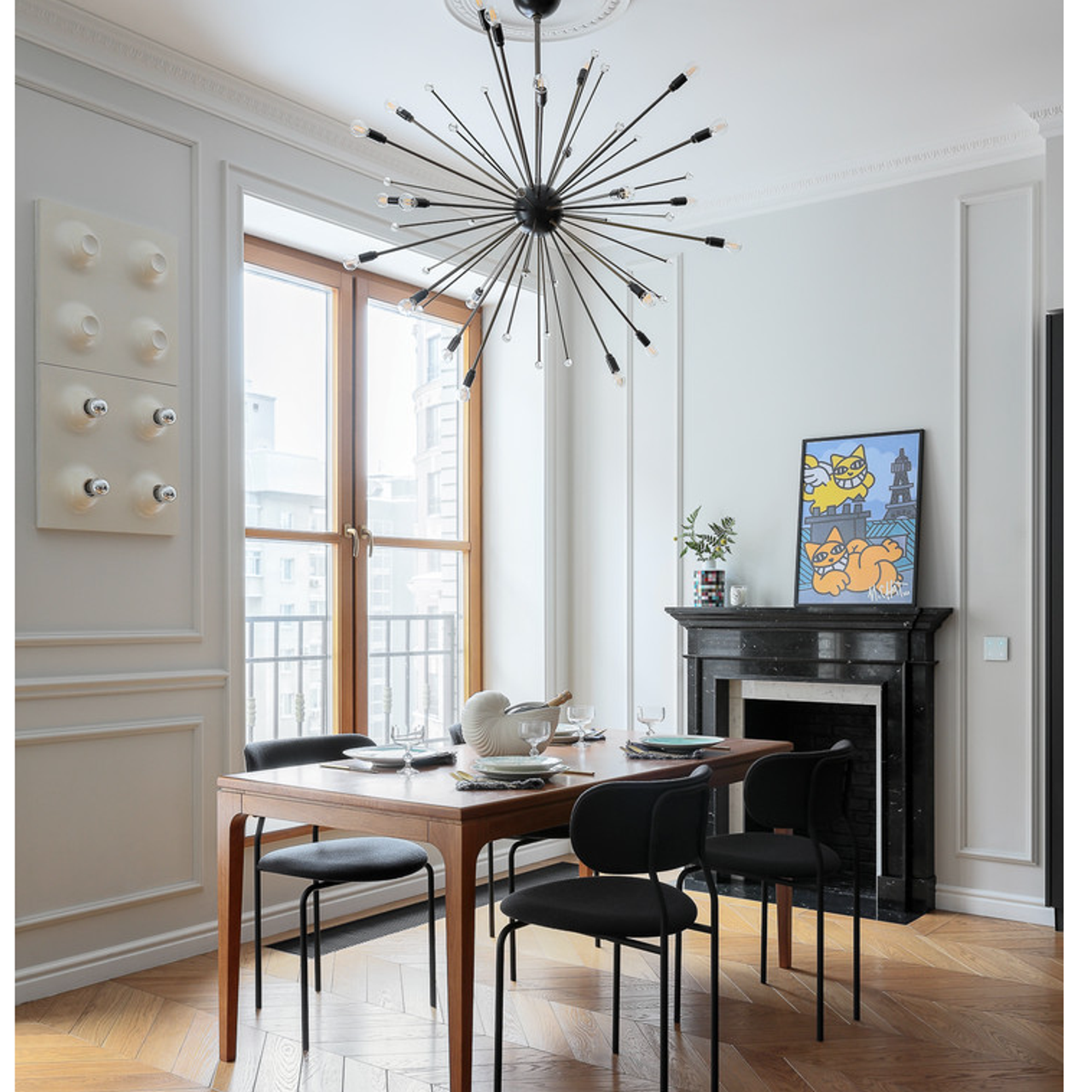 Наставнический пер., 129 м². Публикация в журнале ELLE Decoration. Дизайн интерьера домов и квартир в Москве