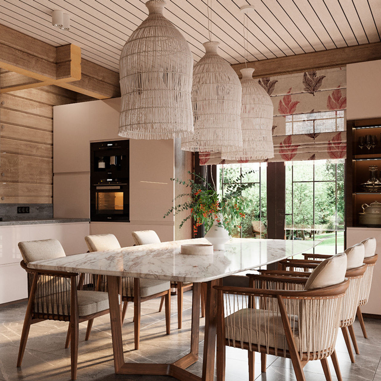 Коттедж из клееного бруса, 350 м²