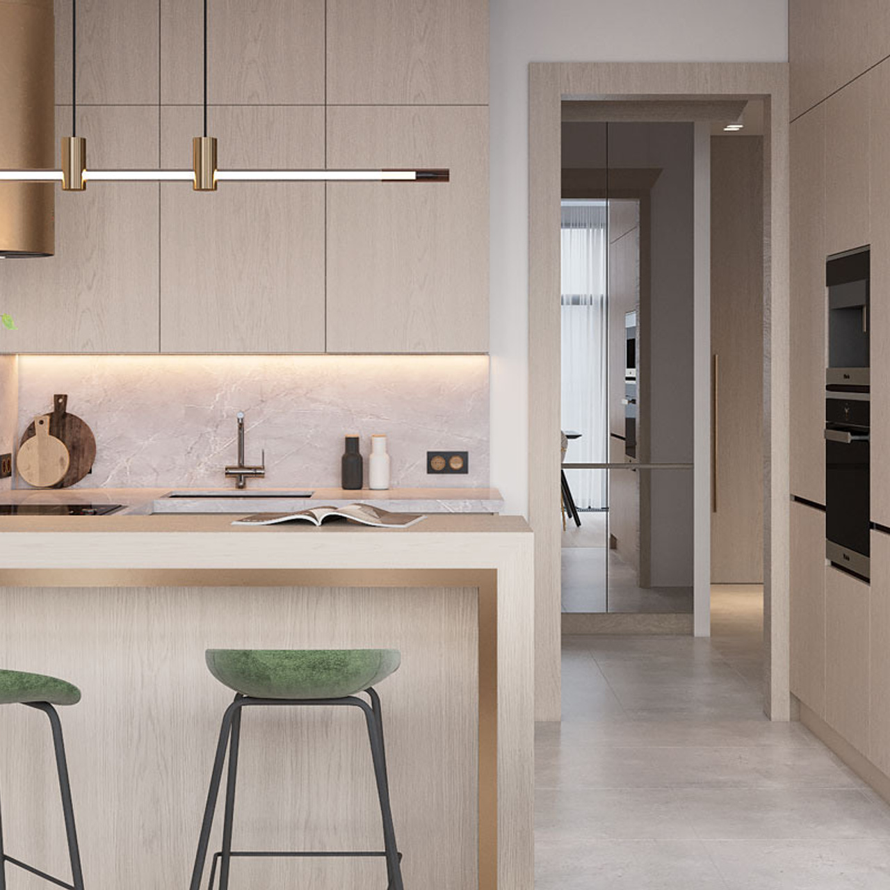 Квартира на Ломоносовском проспекте, 117 м². Дизайн интерьера домов и квартир в Москве