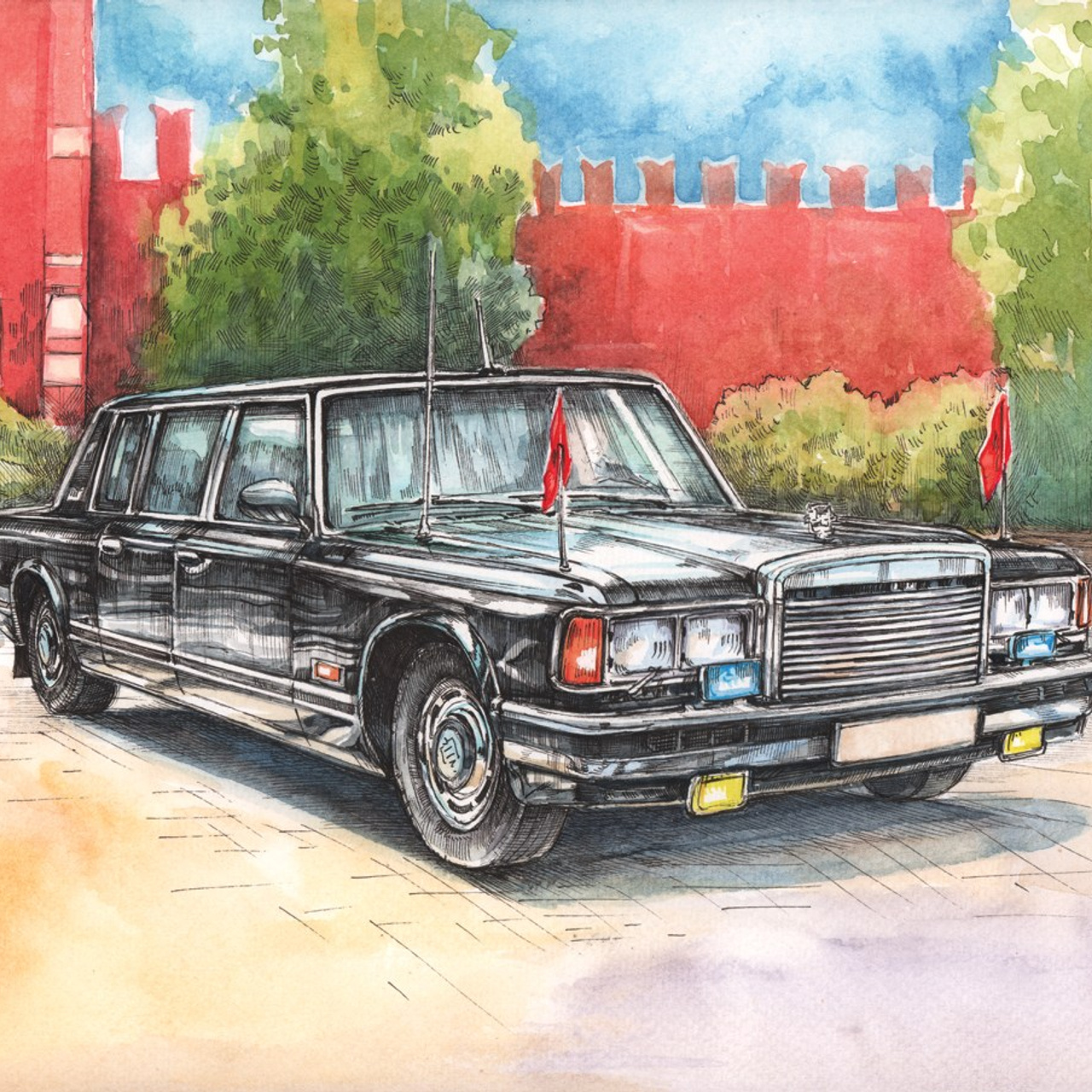 Автомобили Гаража Особого Назначения — работы для музея ГОН