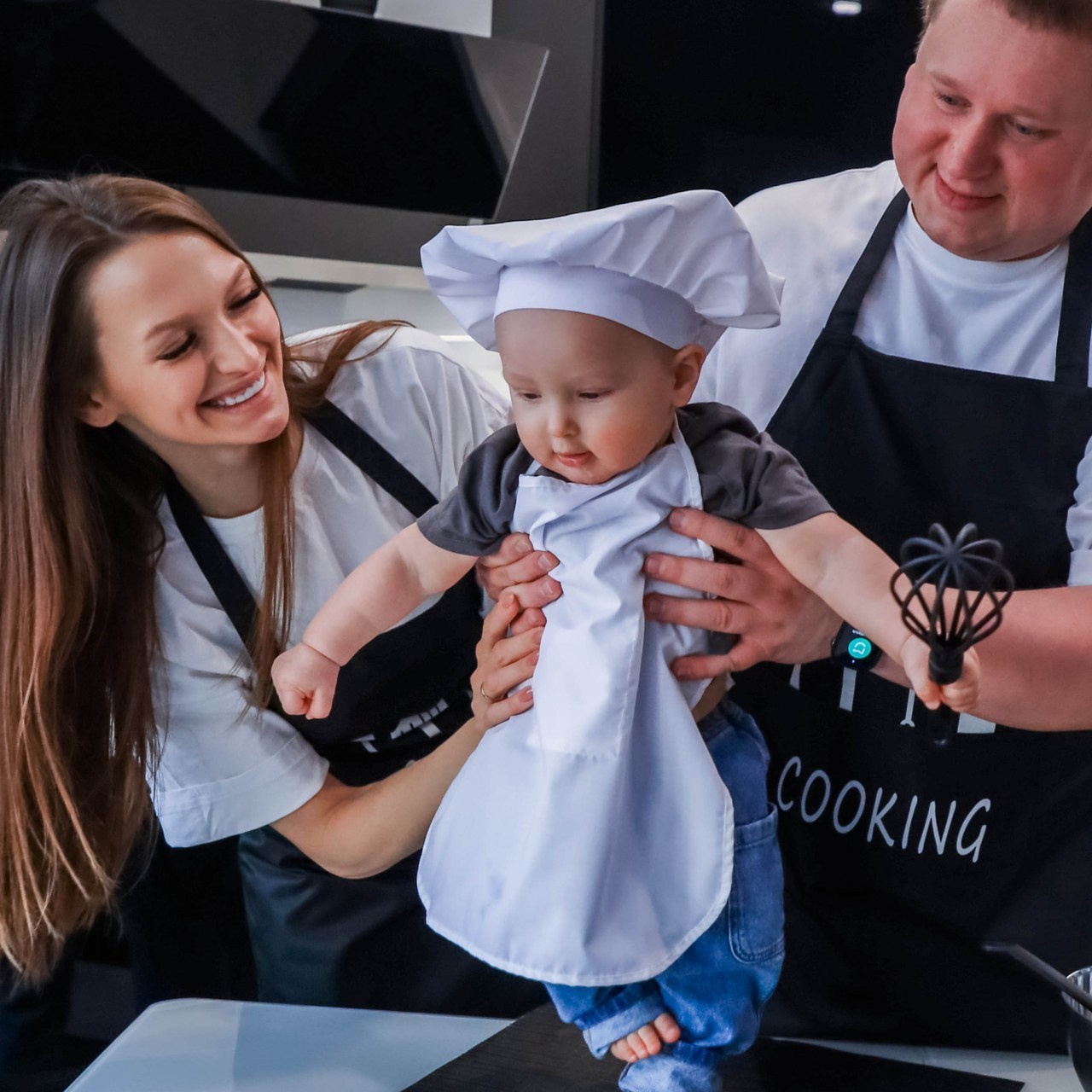 A happy little family