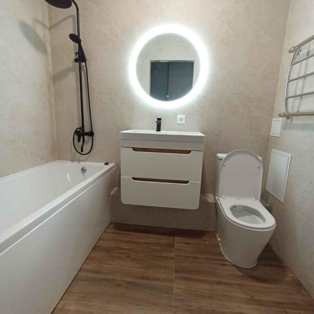 Ванная комната (ЖК Дом у озера, с. Осиново ул. Спортивная д. 5)