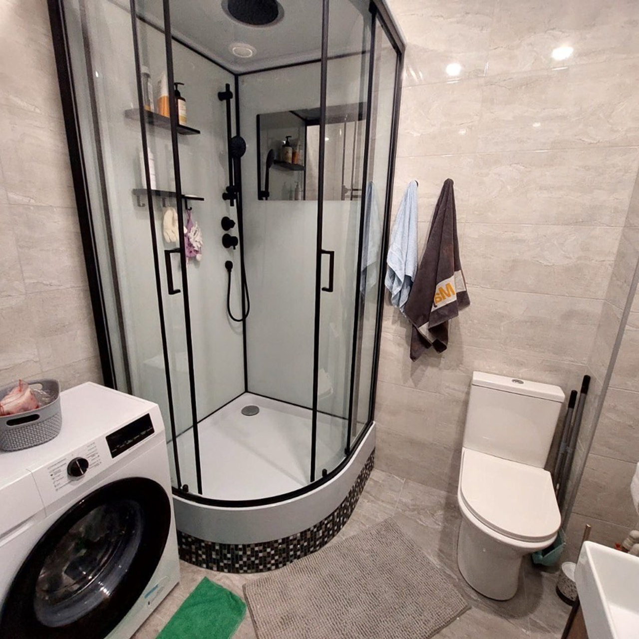 Ванная комната с раздельным гостевым санузлом (ул. А. Камалеева д. 16)