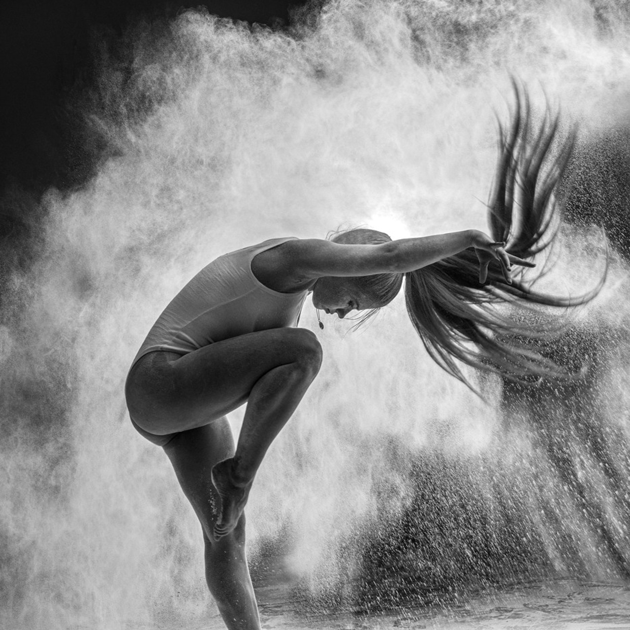 Съемка с мукой