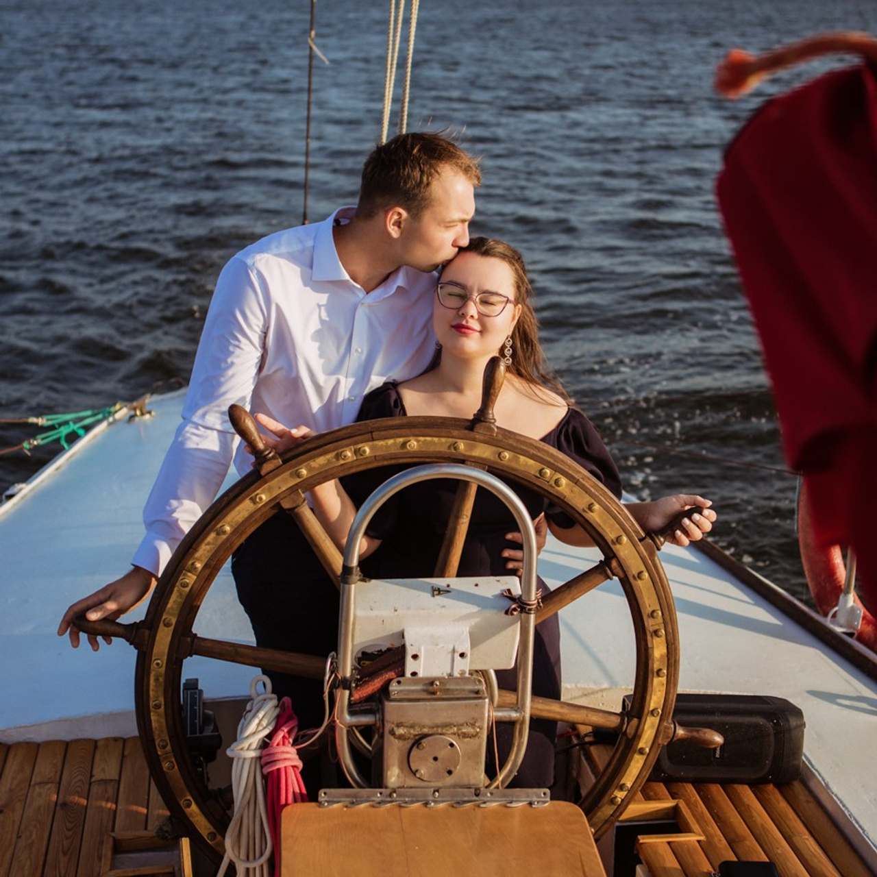 Захар и Татьяна. Прогулочная съемка на яхте.