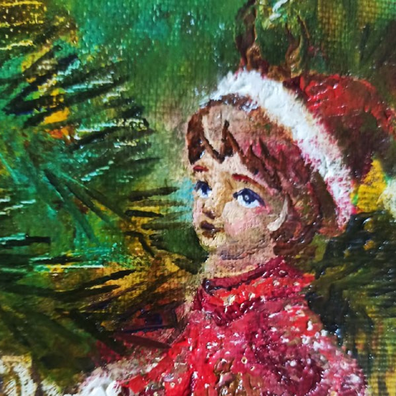 «Девочка на лошадке». Художник Марина Новосельская