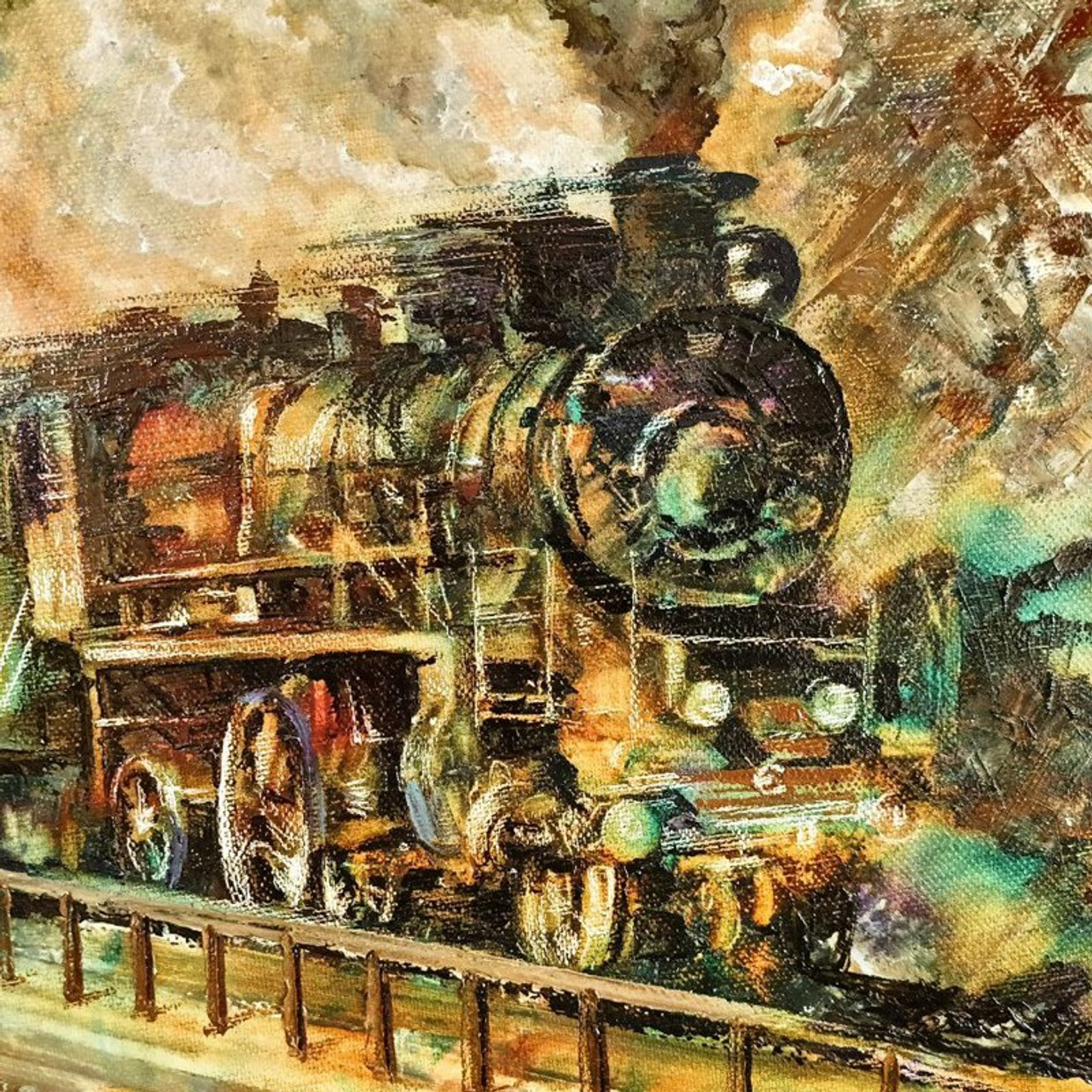 «Пассажирский состав на Арзамас». Художник Марина Новосельская