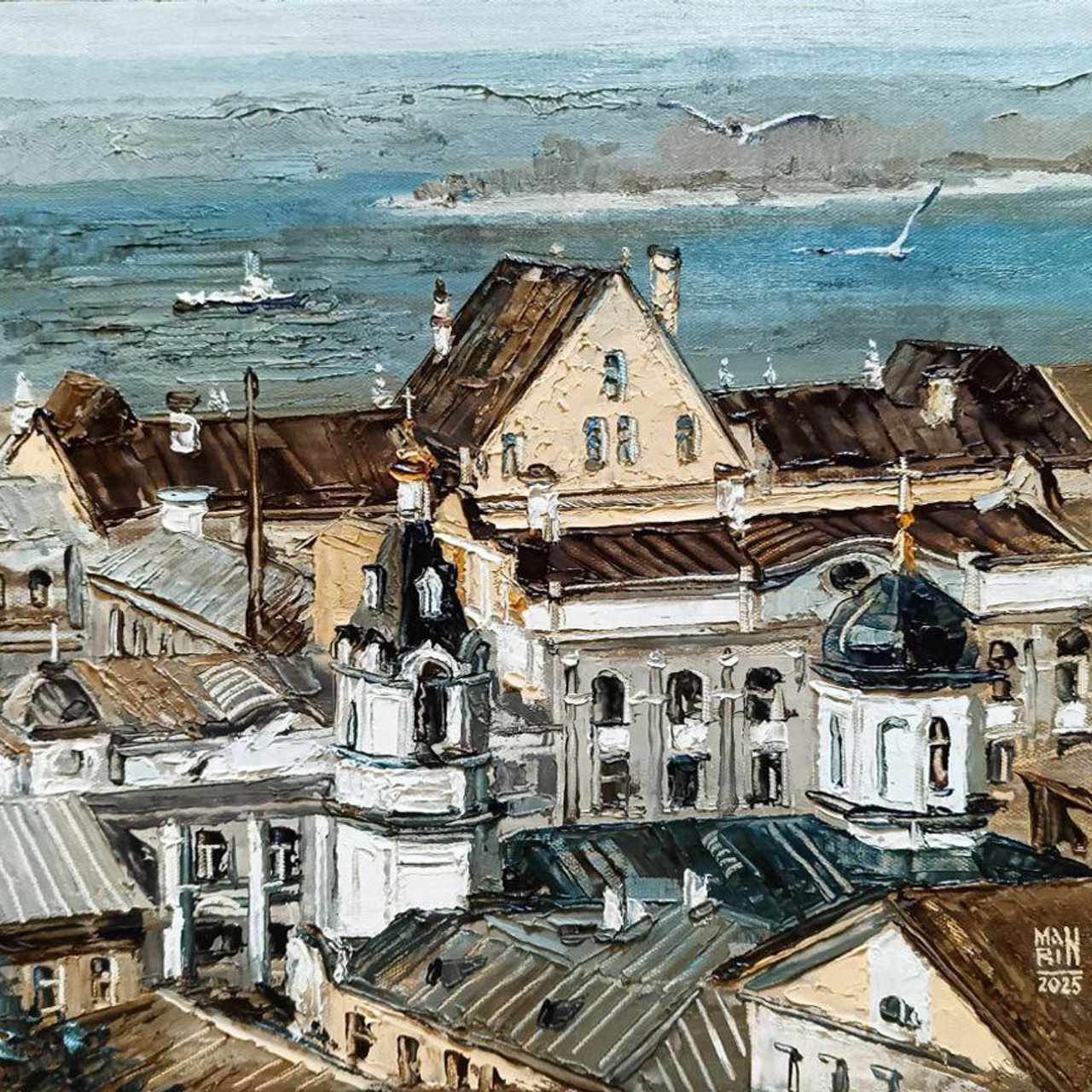 «Набережная Федоровского». Нижний Новгород. Художник Марина Новосельская