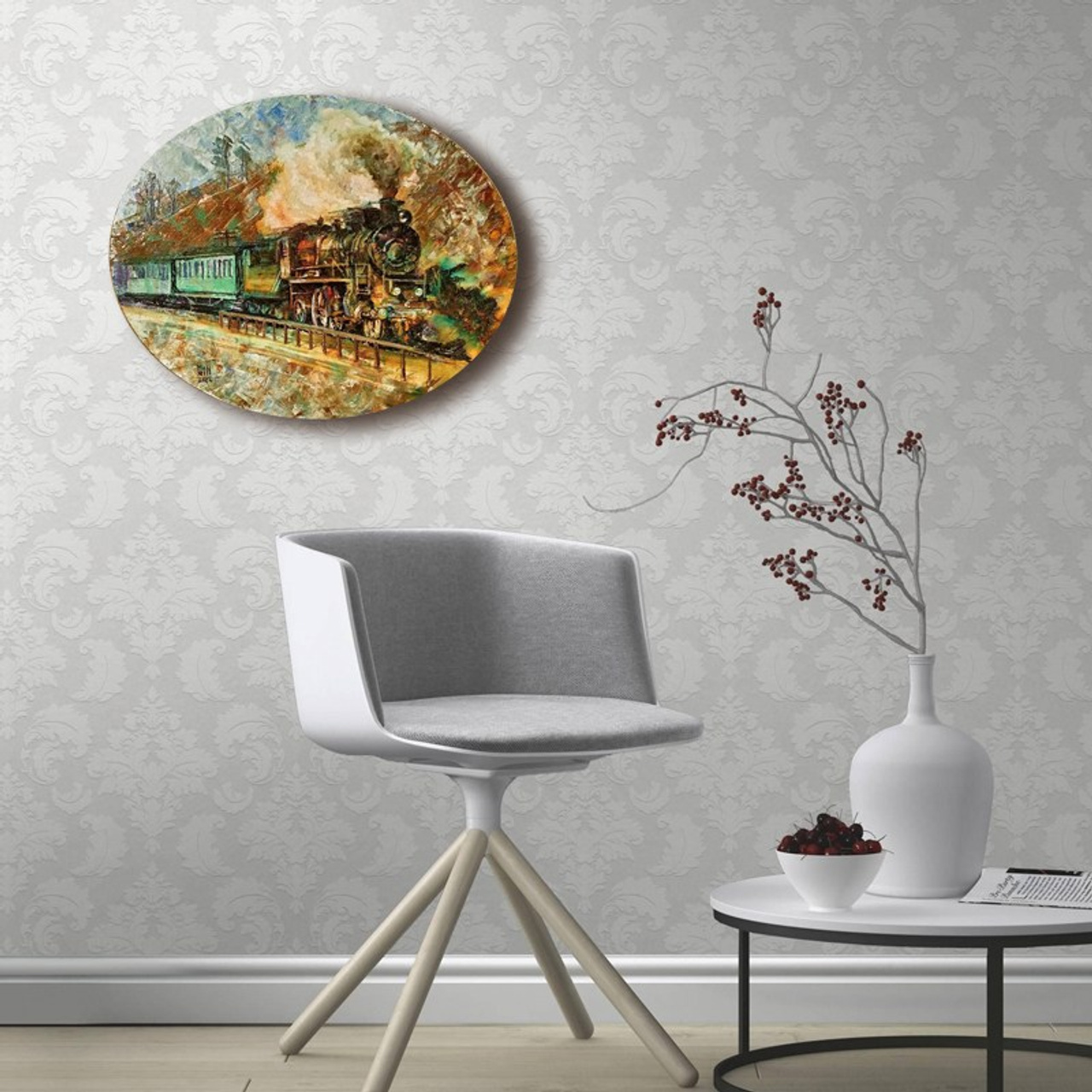 «Пассажирский состав на Арзамас». Художник Марина Новосельская