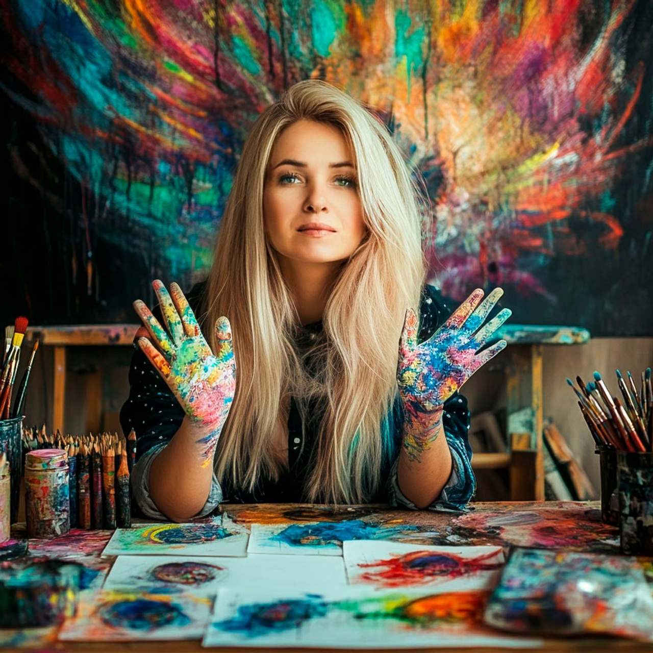 Нейрофотосессия для Марии. Целитель с картинами.