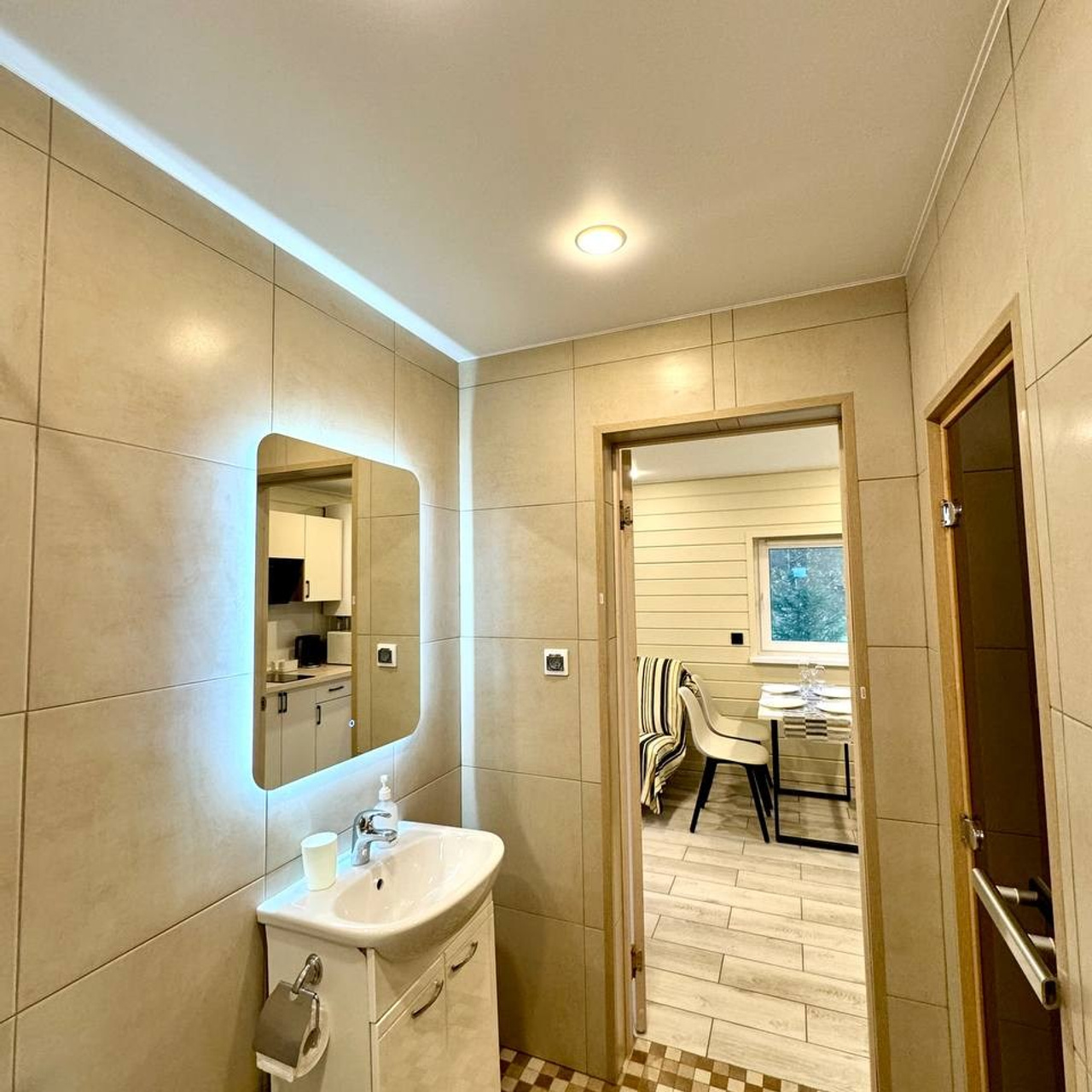 Коттедж на 4 места с сауной. Комплекс коттеджей Paivila Village