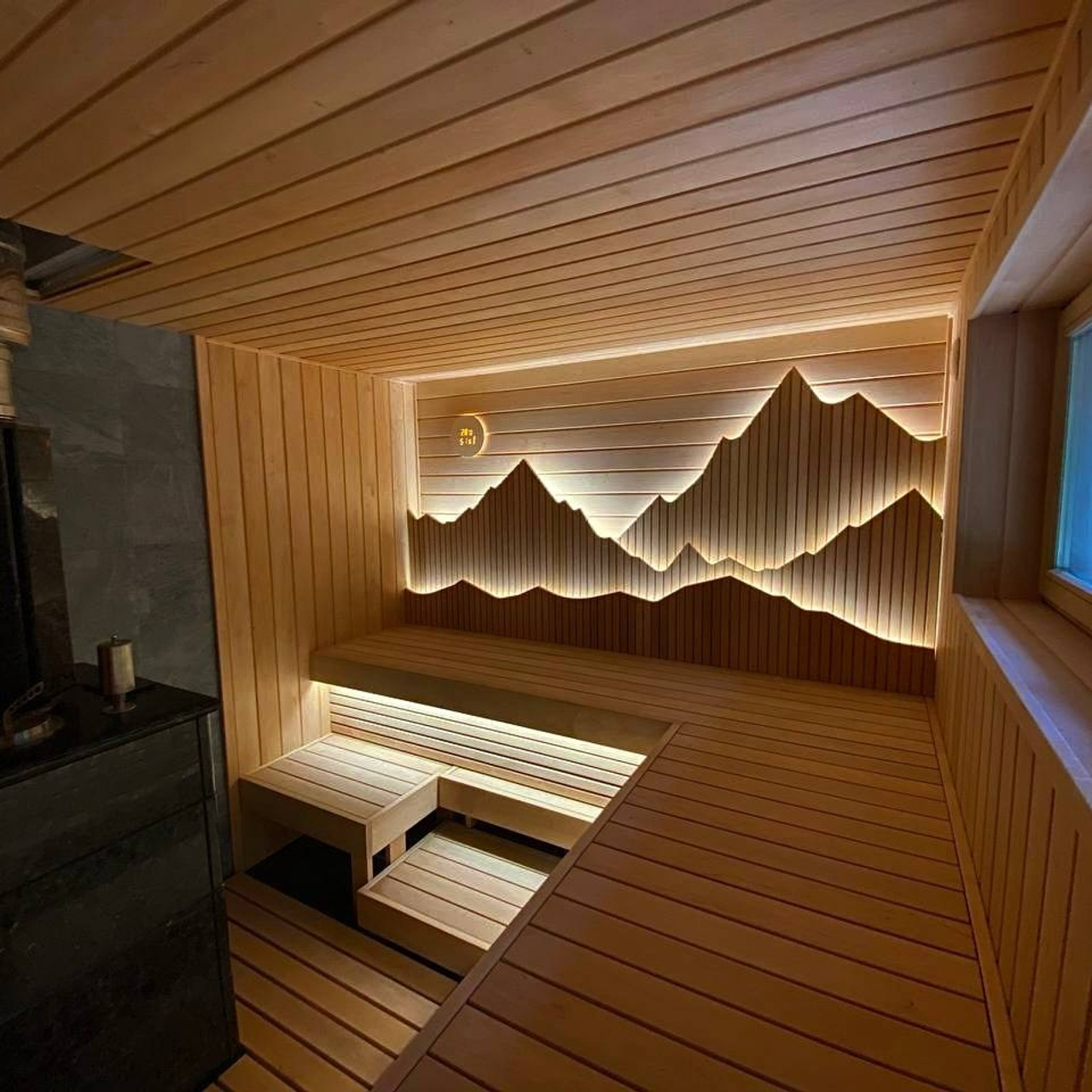 Первая из ныне сущестующих парная, реализованная по проекту «Горы». Наш совместный эксперимент с командой MBSaun